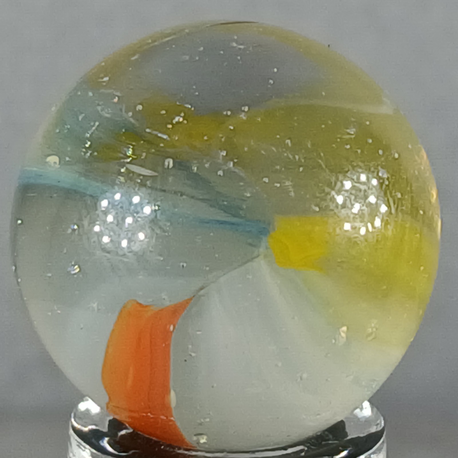 Vintage Imported Patch And Ribbon Marble .59 Inches Near-Mint Condition