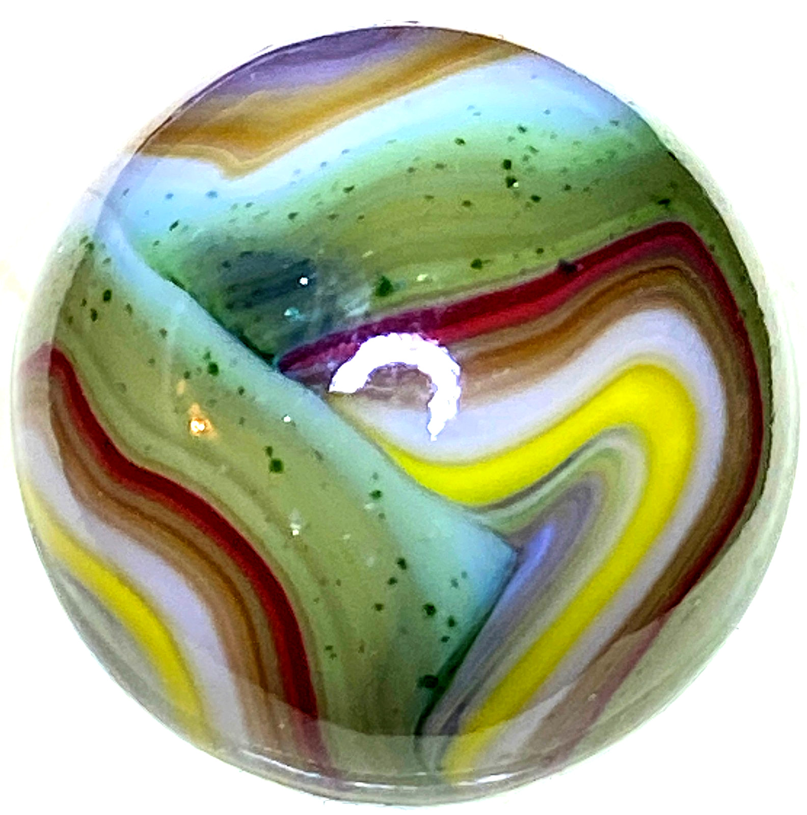 DAS/JABO AVENTURINE AND THIN LINED OXBLOOD SWIRLED SHOOTER SIZE .72″ BOX03/192