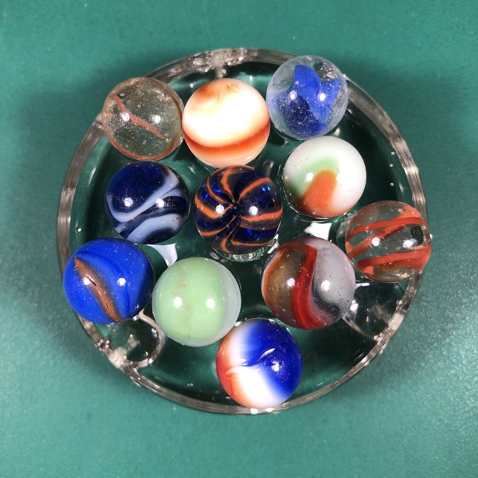 Vintage Marbles | Approximately 1/2″ | Lot Of 11 | Nice Patterns | Lot #503