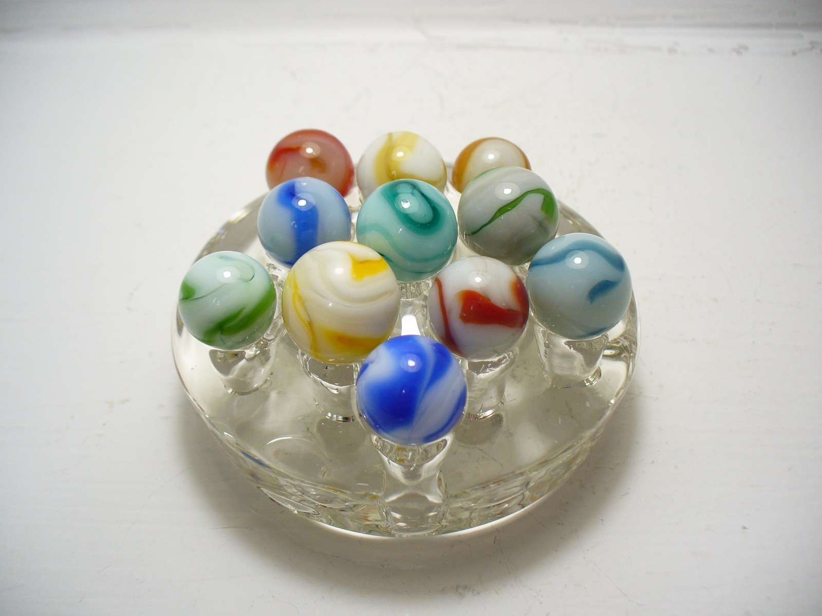 #1104 Marbles 11 pcs. Vintage West Virginia Swirls Alley, Champion