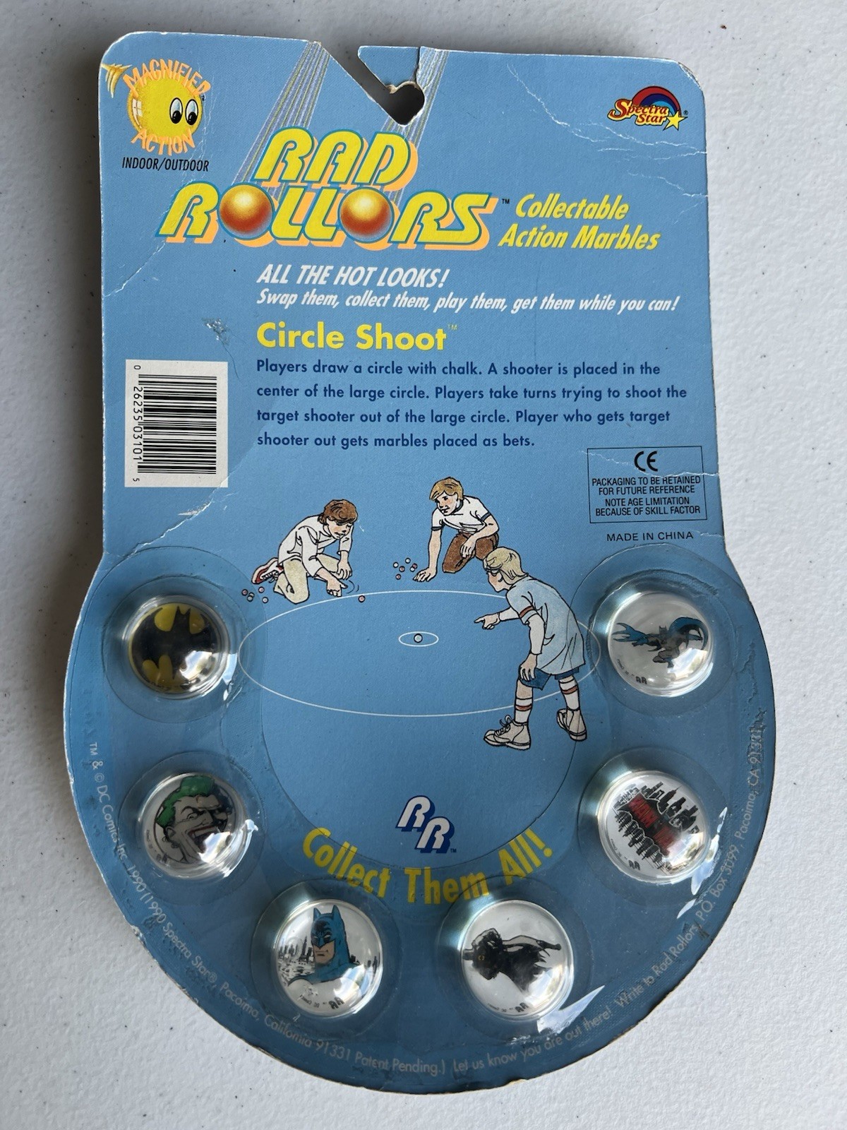 Rad Rollers Collectible Action Marbles BATMAN Collection Spectra Star 1990 New