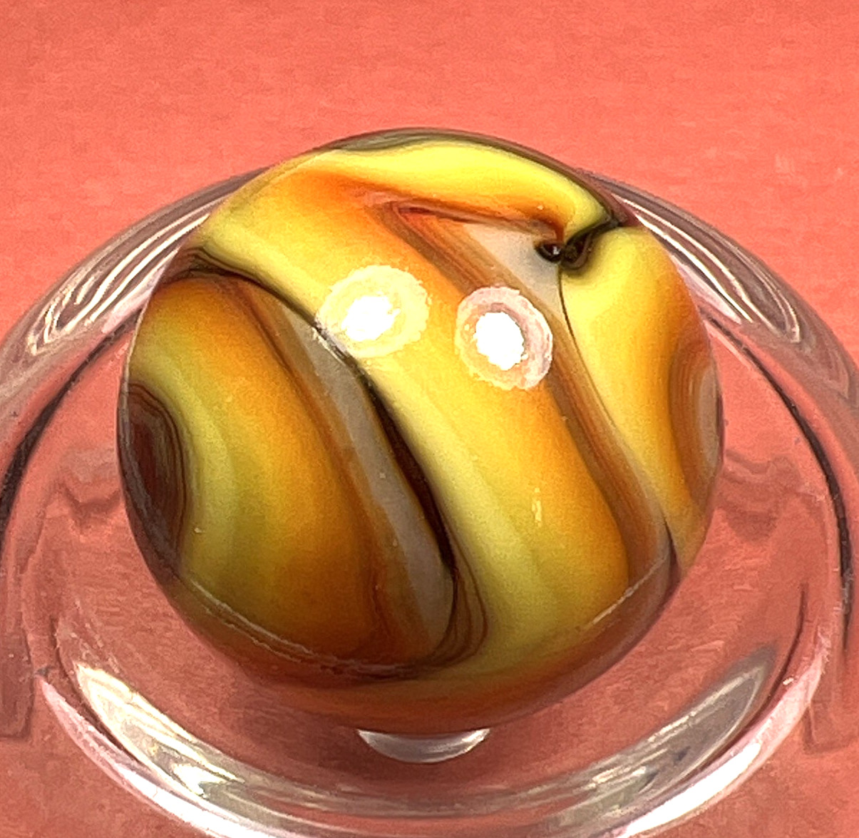 DAS/CHAMPION/WV/JABO THICK WAVY BANDS OXBLOOD SWIRLED LARGE MIB .64″ BOX01/356