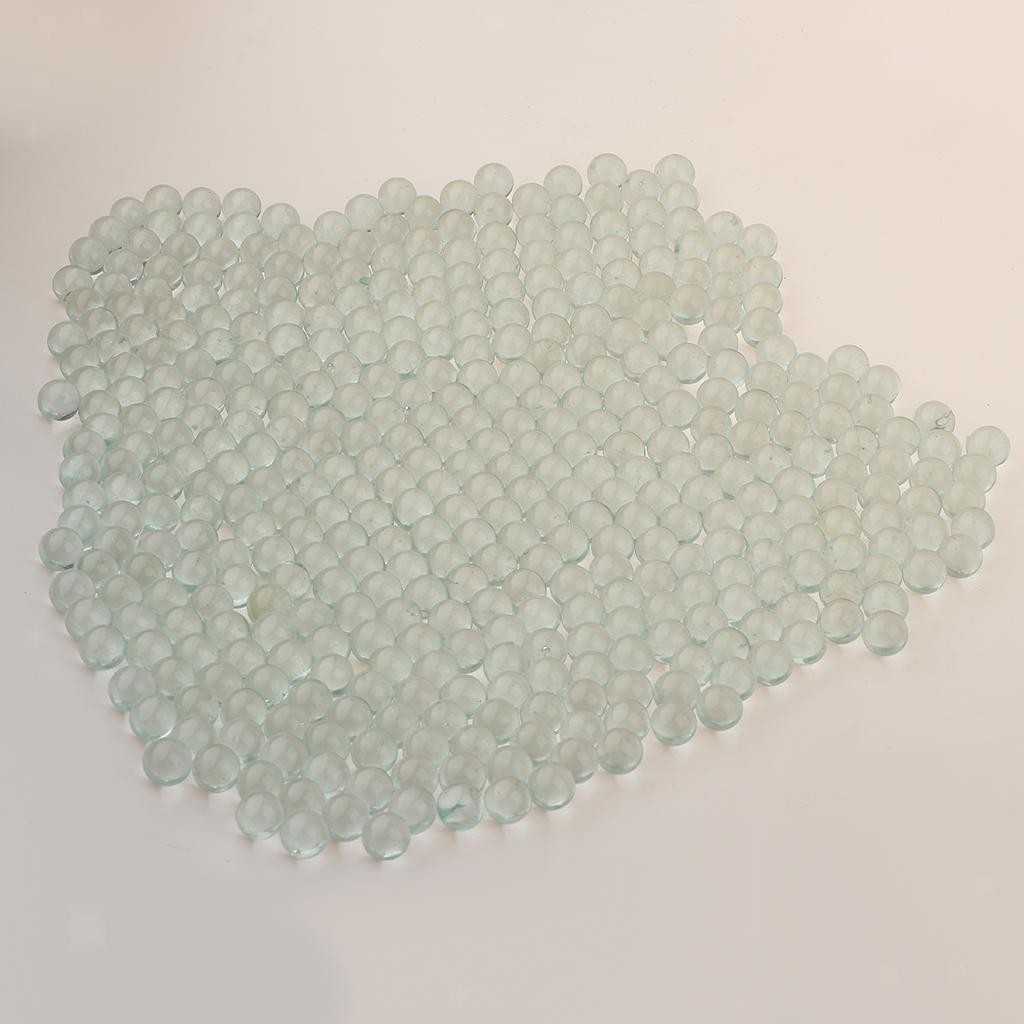 10mm Round Clear Glass Marbles for Filling Vases Aquarium Decor 350Pcs Set
