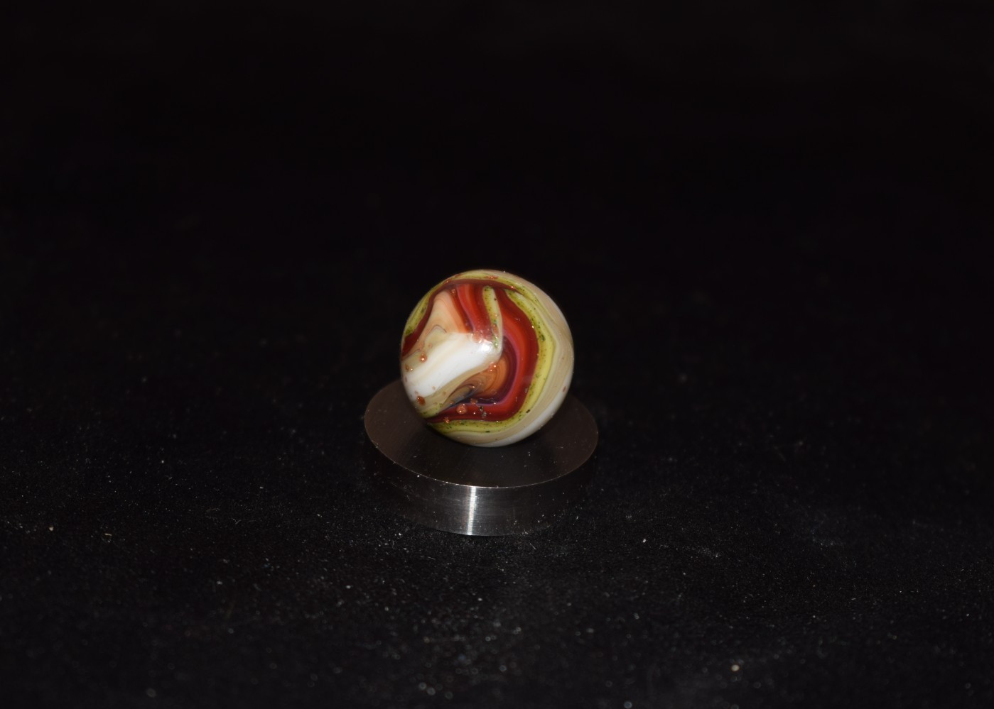 🦃➖⏩JABO 🍁INDIAN SUMMER PIXIE Infused Copper Flakes Marble Size .750=3/4 MINT