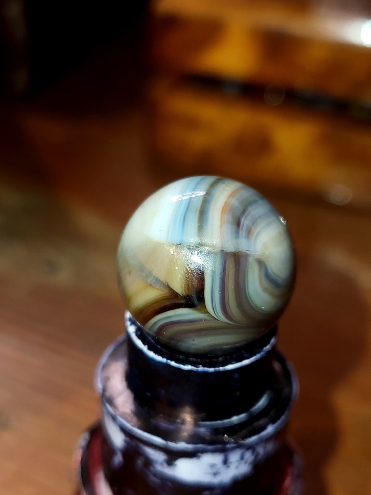 Vintage Marble Cac? 2 Seam Line Multi Color