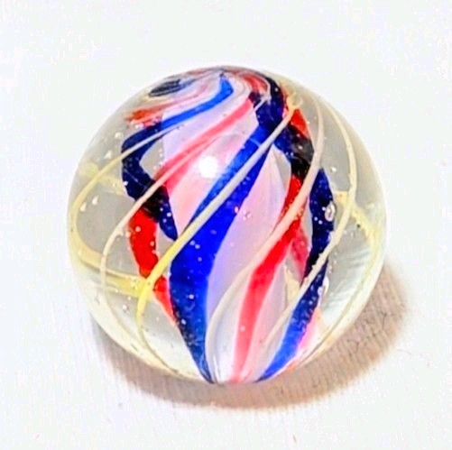 11/16″ Killer Caged Jelly Banded Tri-Stage Solid Core German Marbles (GP) MINT