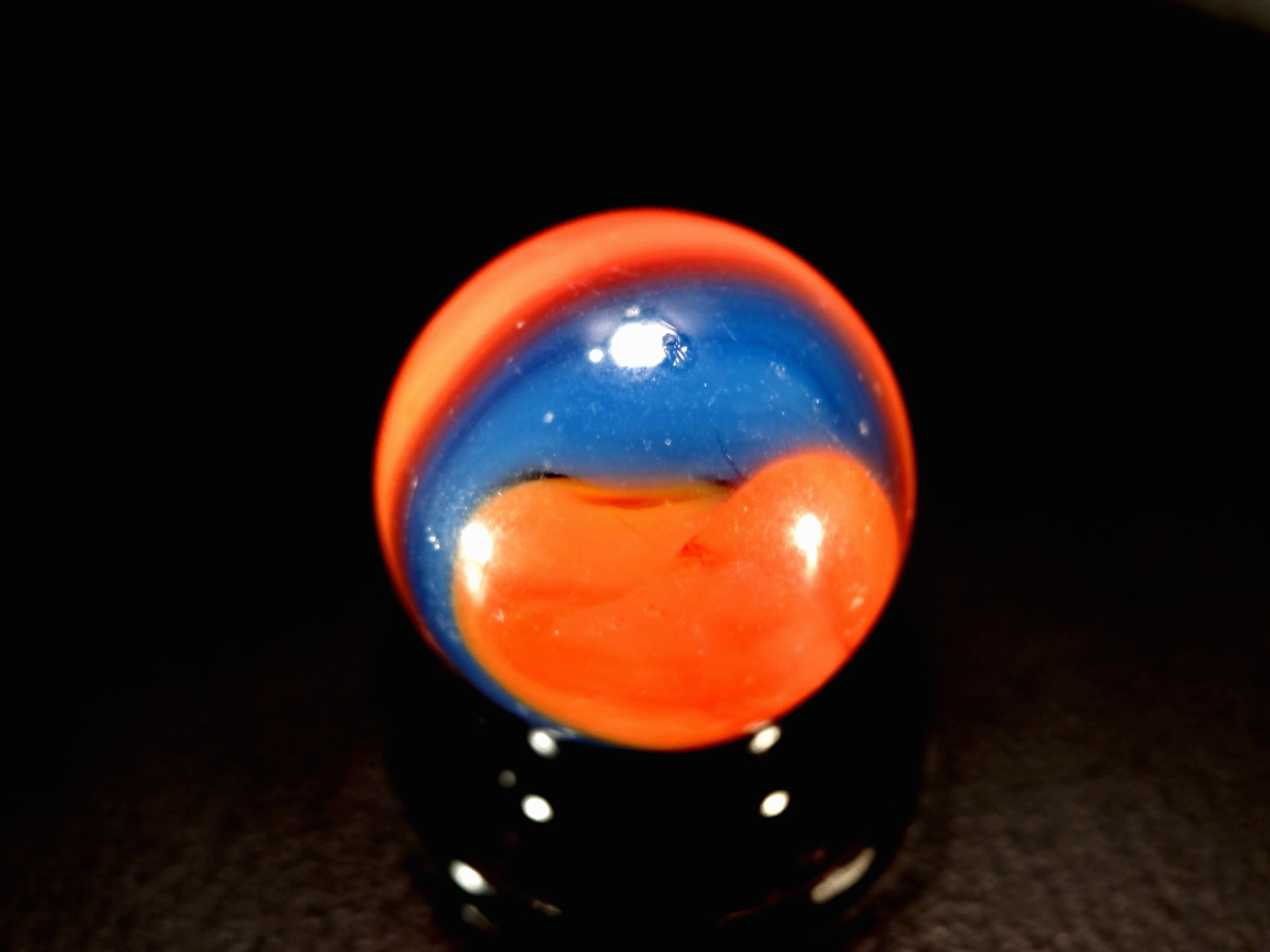 AKRO AGATE JOLLY ROGER ⚓ Great sharp colors * OUTSTANDING *