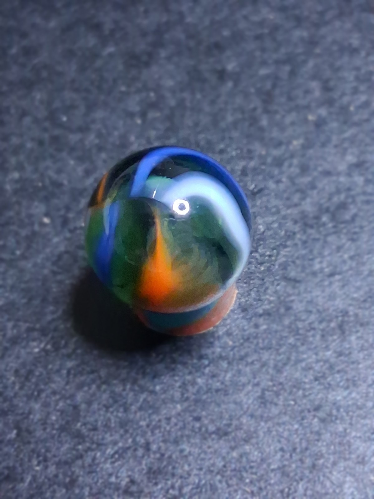 Peltier MCR Multi-Color Rainbow Transparent 5/8 Blue Orange White MINT Vintage