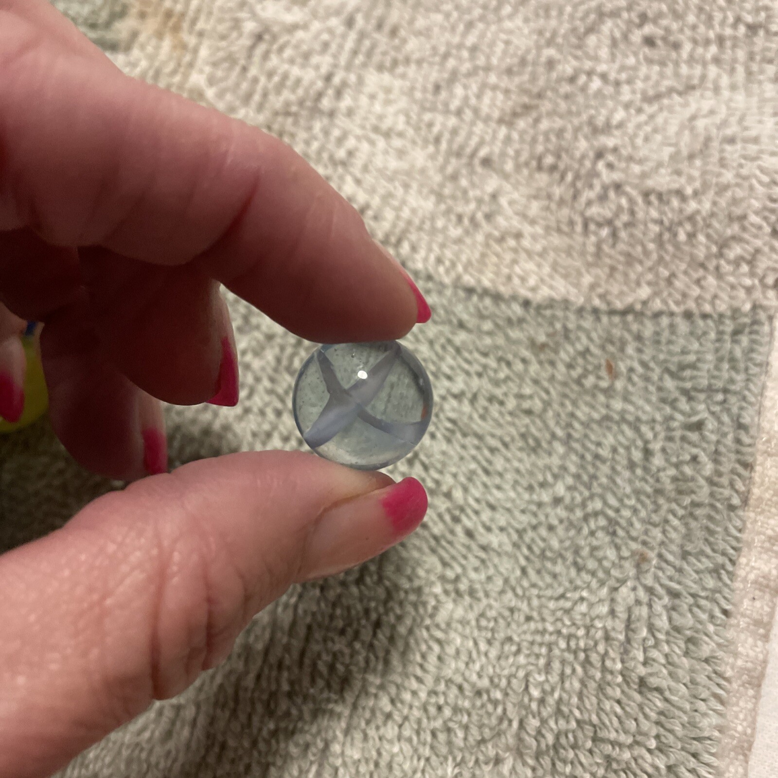 1930-1940’s cat eye 4 vein marbles. Total 12, 1 In, .75 , 10 .50