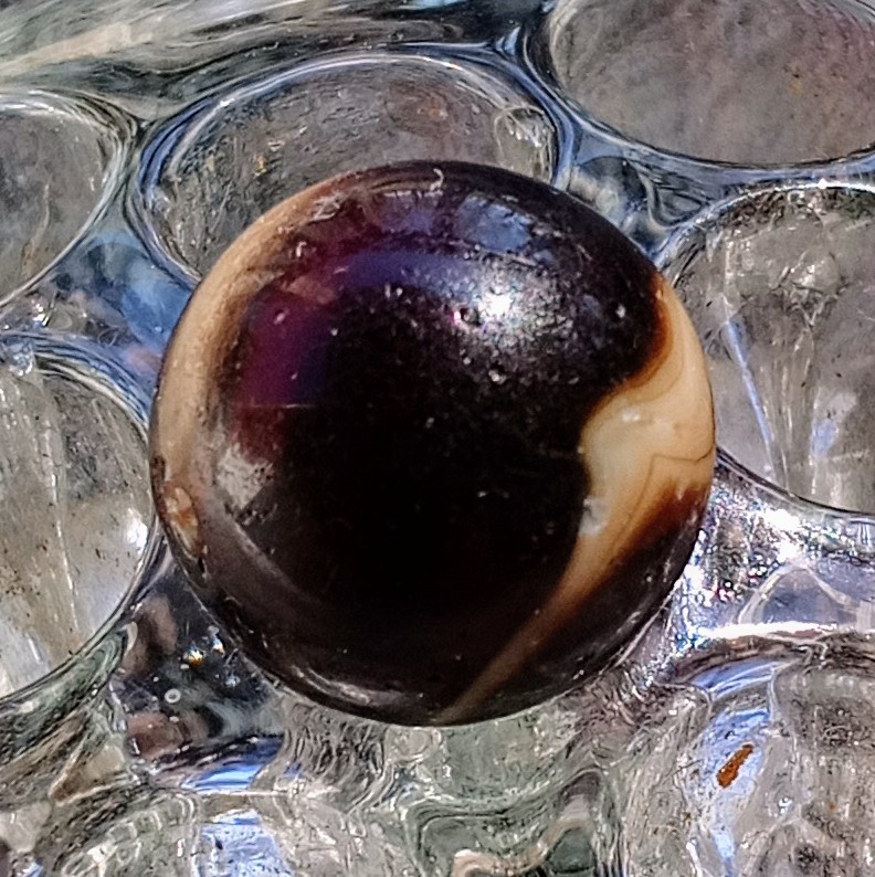 11/16″ MF Christensen Purple Slag With 9 & Tail NM Condition.