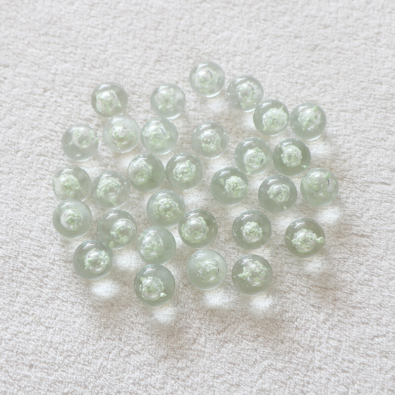 16mm Luminous Coloured Glass Marbles Crystal Sphere Solid Balls Kids Toys Games