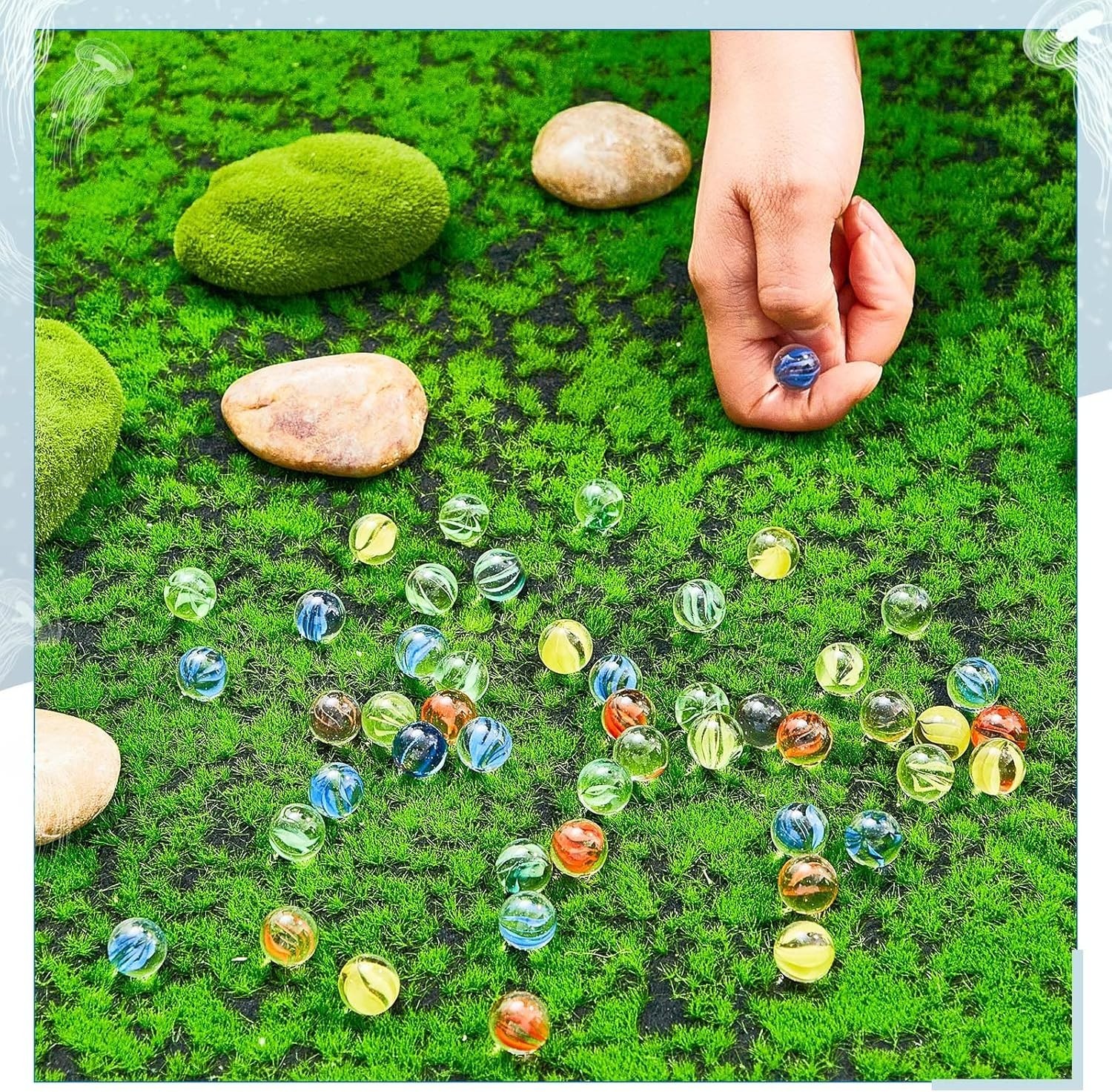 Classic 1500 Pcs Cat’s Eye Glass Marbles – Enhancing Play & Learning Experiences