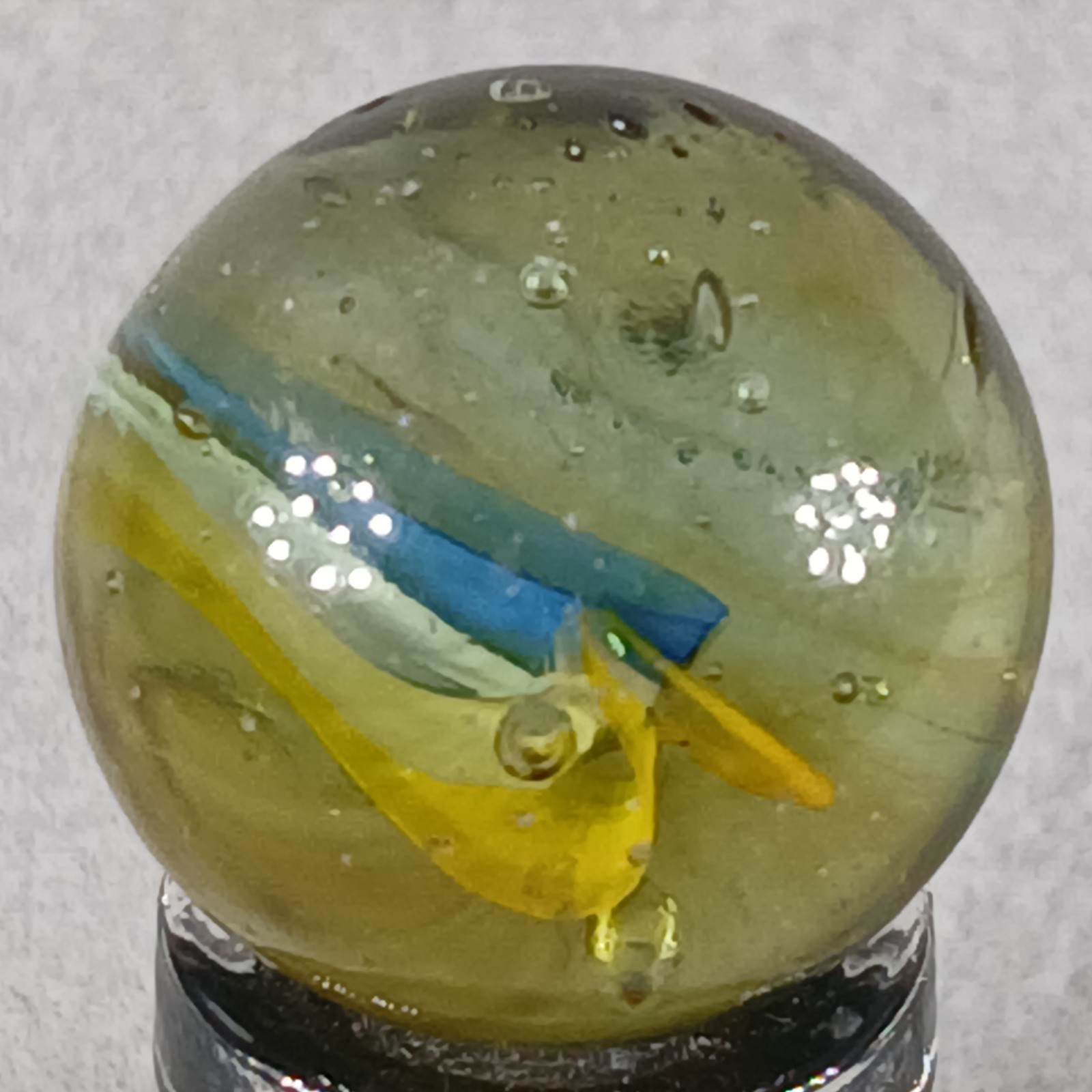 Vintage Imported Cat’s Eye Marble .60 Inches Near-Mint Condition