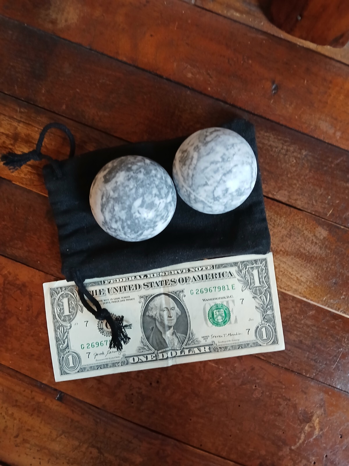 Set 2 Marble Spheres 3.5″ Ball Sphere Set