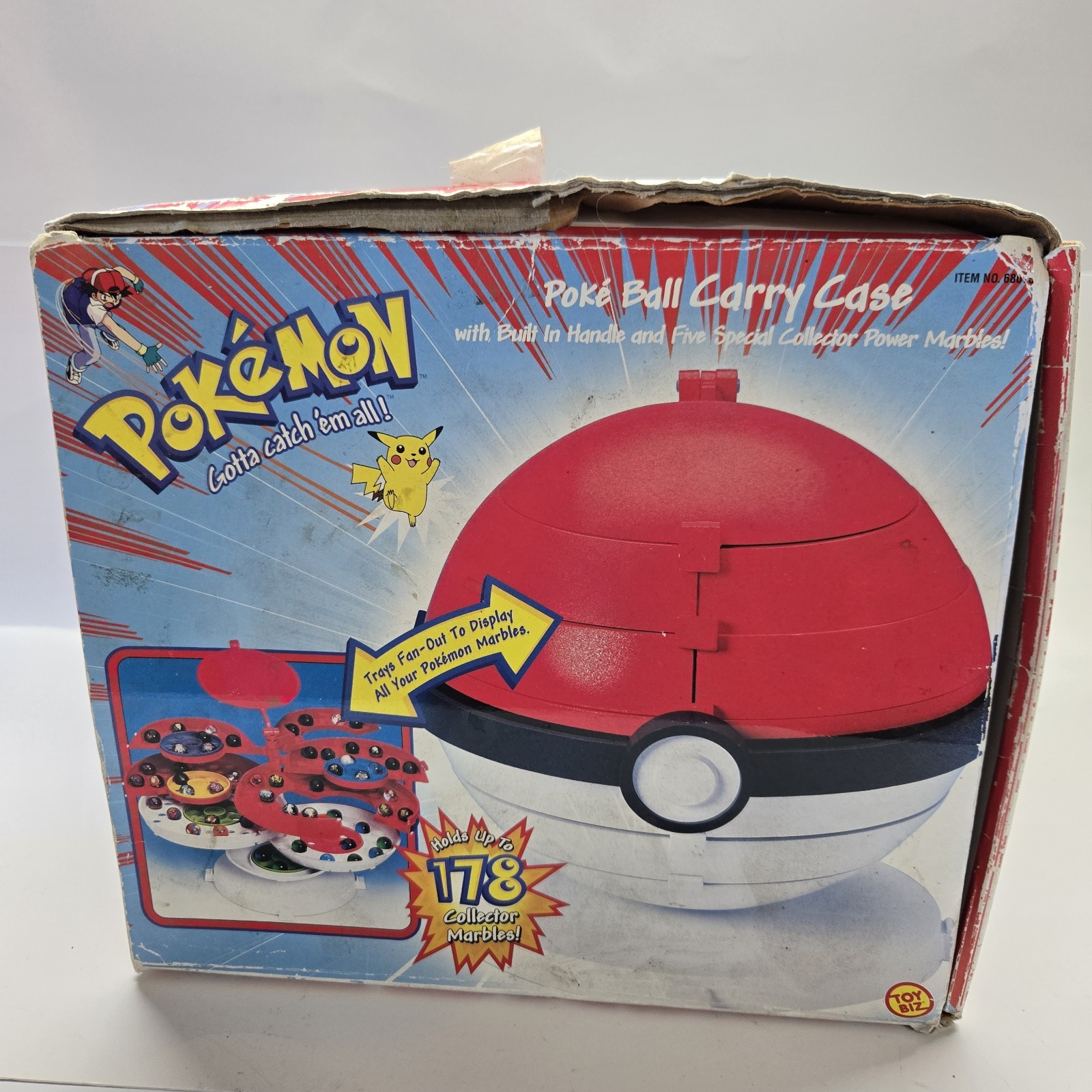 Vintage Pokémon Pokeball Marble Carry Case With Box.
