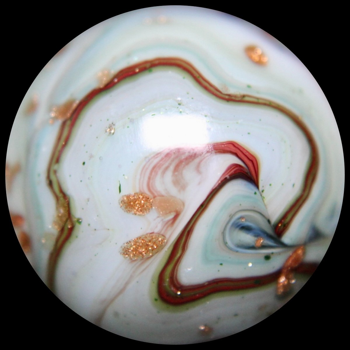 DAS Harvest Moon Marble Collector Series: Wild Dichroic w/Lutz