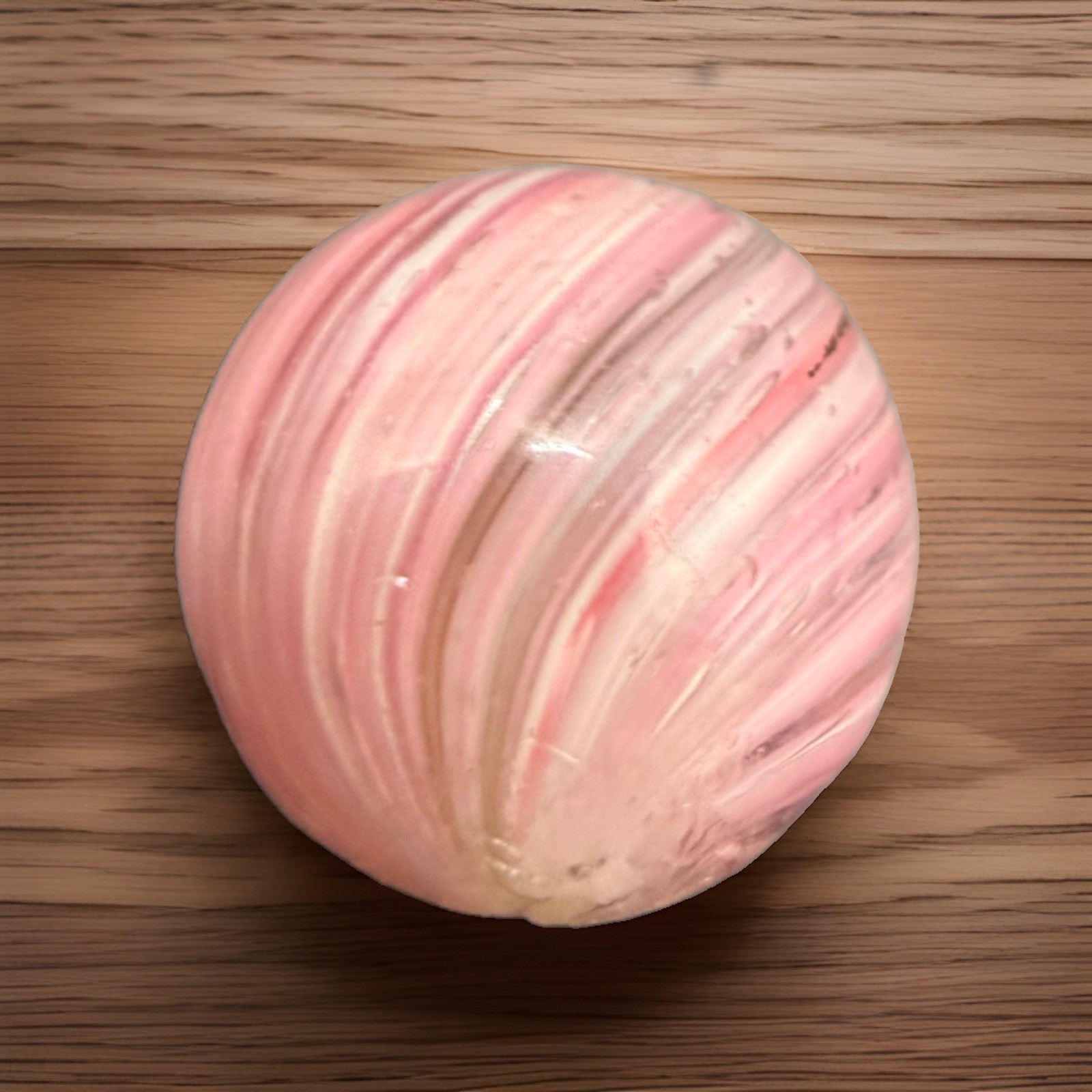 German Hand Made Pink Slightly Shrunken Onion 0.82 in