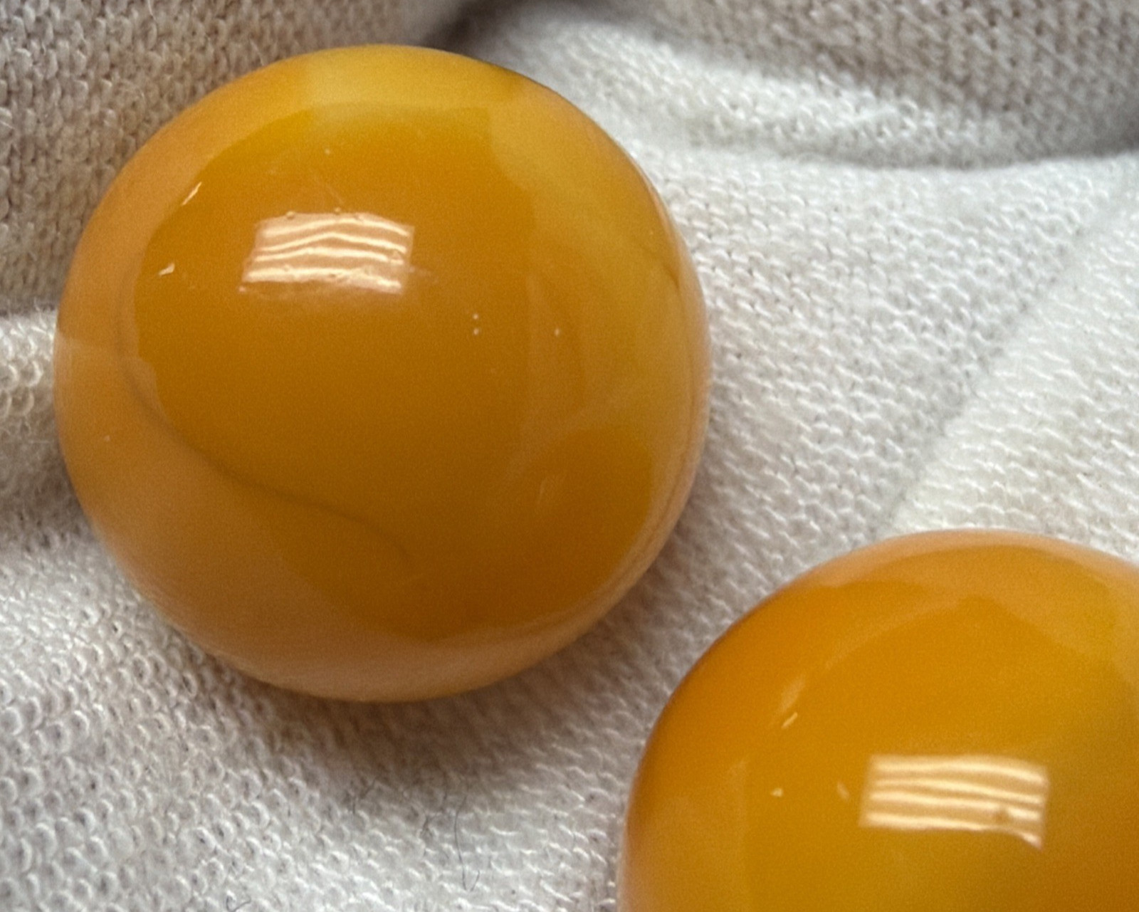 Vtg Lot of 3 Vitro Agate Marble King Orange Marmalade Jelly Butterscotch