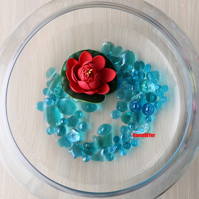 14mm-25mm Lake Blue Glass Marbles Traditional Toys Games Craft Decorative Balls