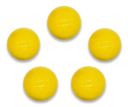 14mm “Opal Yellow” Glass Game Marbles (.55 inch) – Pack of 50