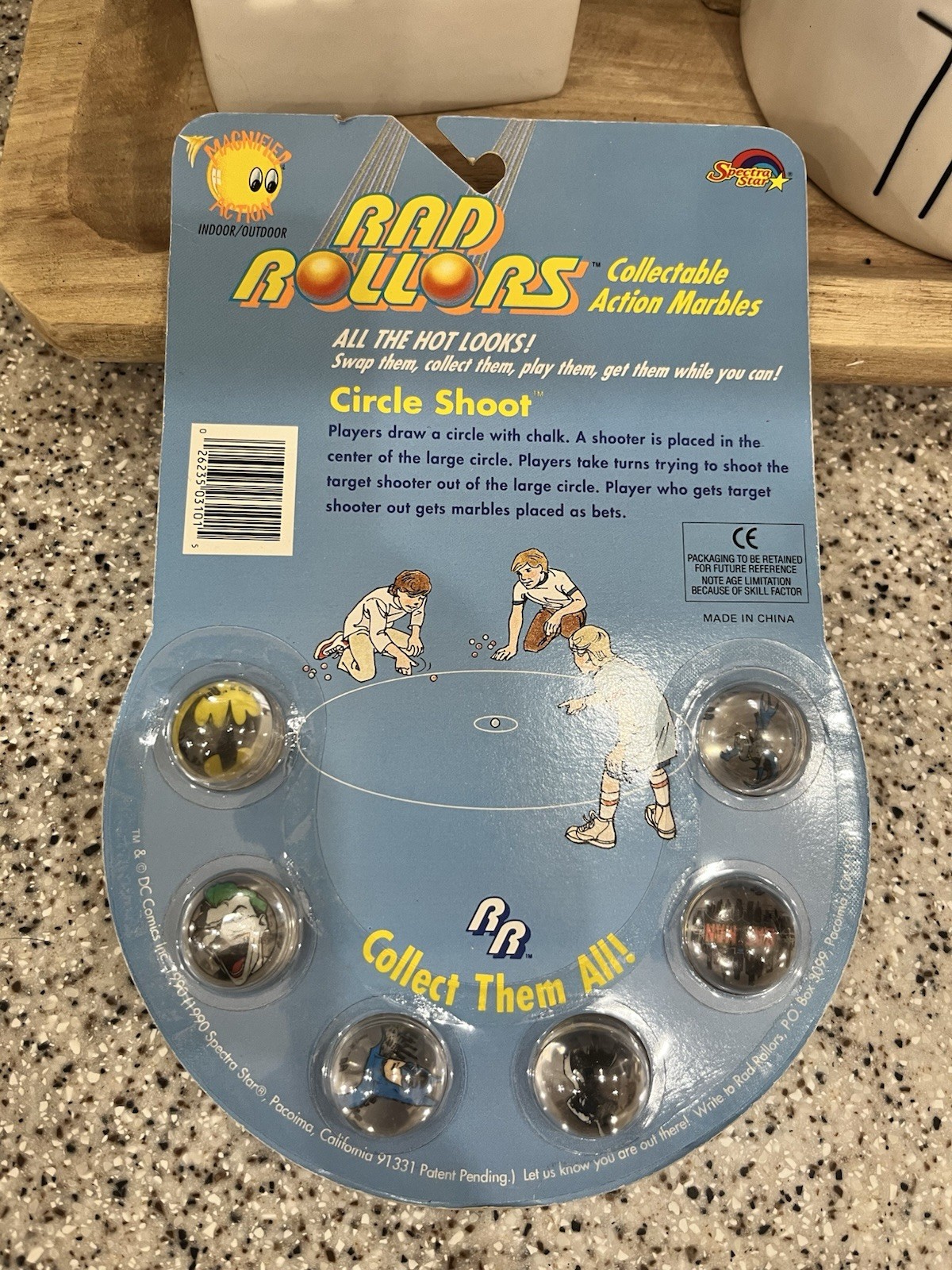 Vintage 1990 Spectra Stars Rad Rollers Action Marbles BATMAN DC Comics Sealed