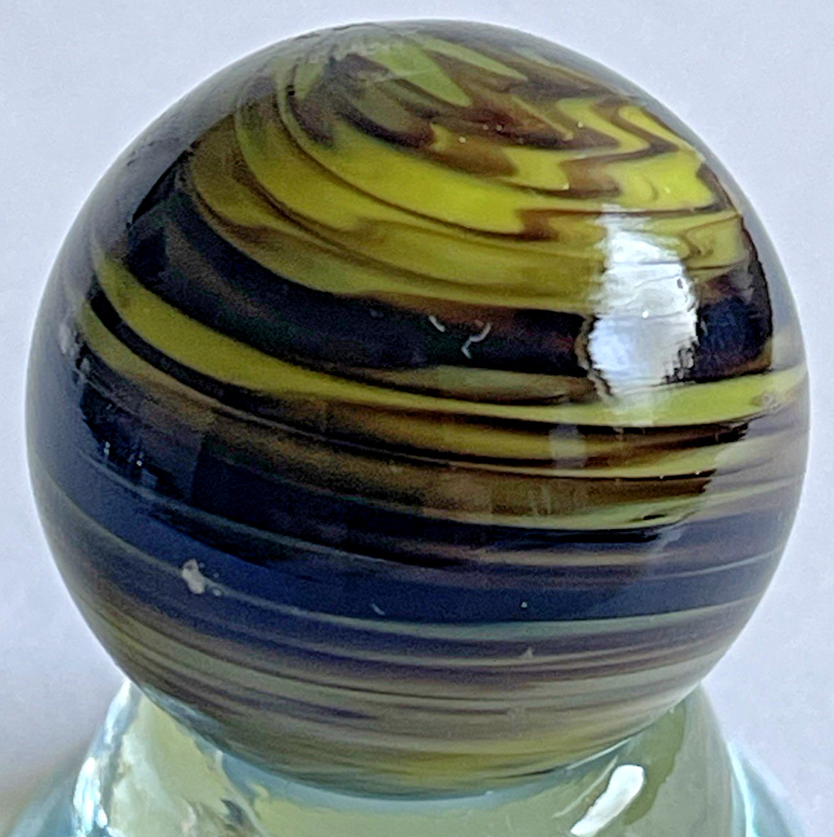 VTG 2000 EDDIE SEESE MARBLE 2nd YEAR SIGNED W/ FULL SIGNATURE 0.99″ DEEP COLORS