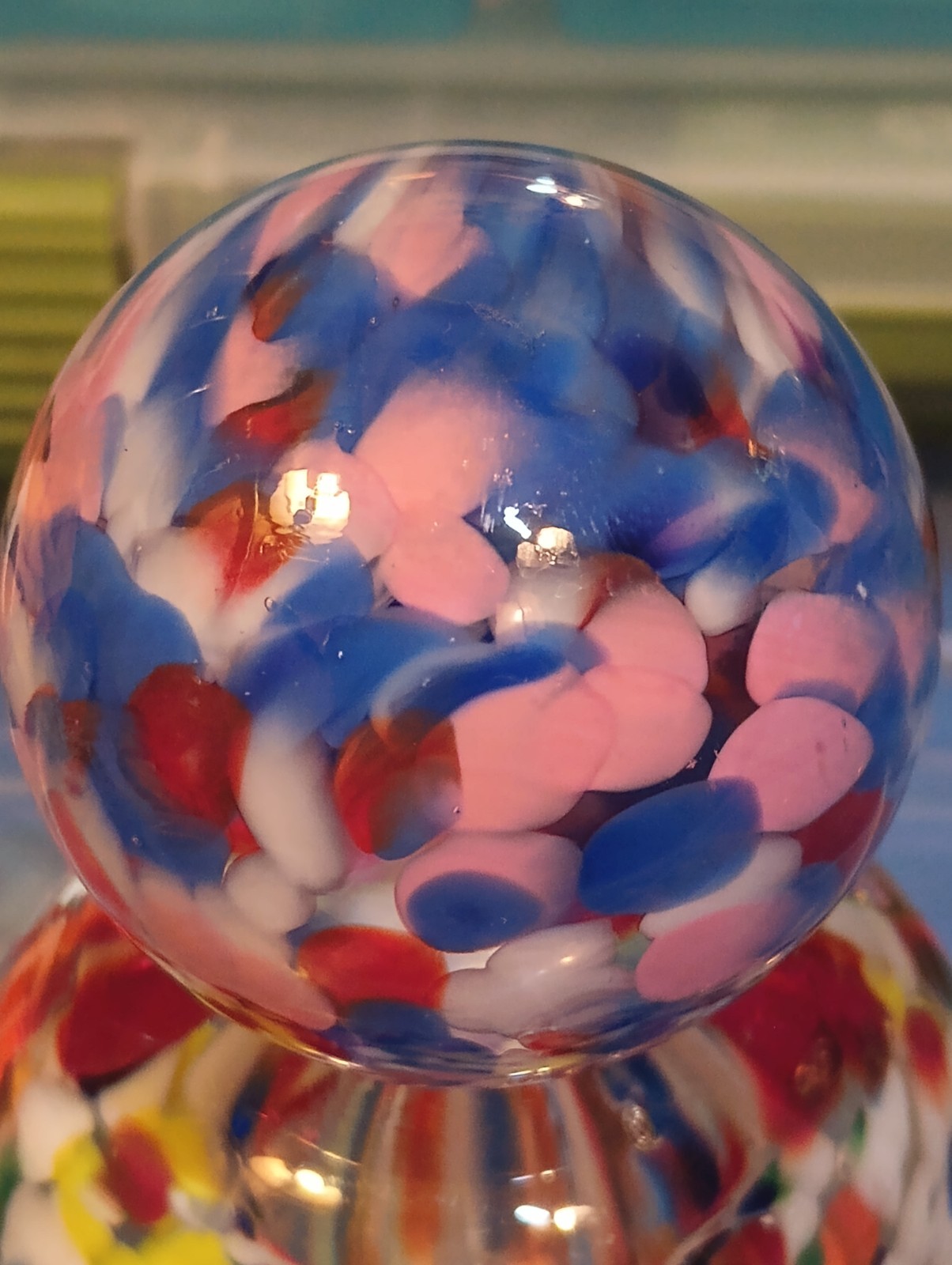 AWESOME RARE HUGE 1.82 VACOR ATMOSPHERE MARBLE!! GUINEA PATTERN!! LQQK!!