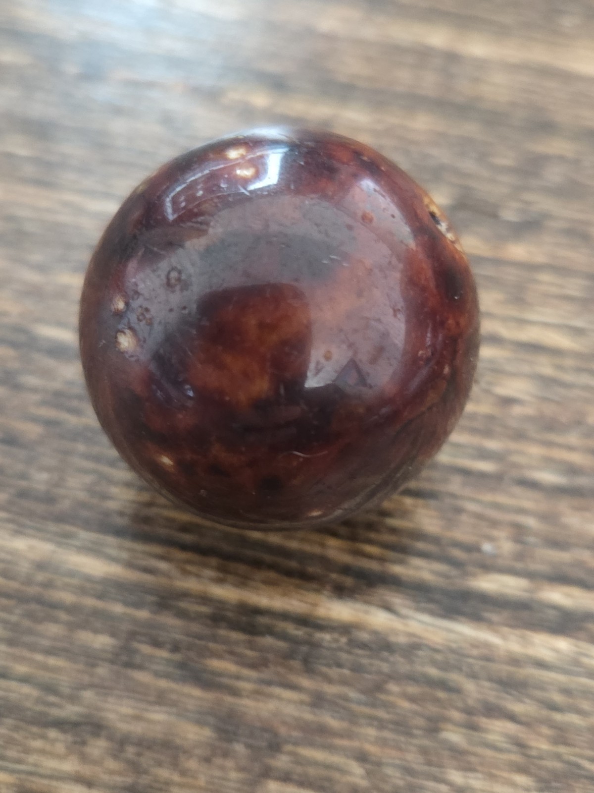 .99″ German Bennington Hard Clay Marble Shooter Vintage