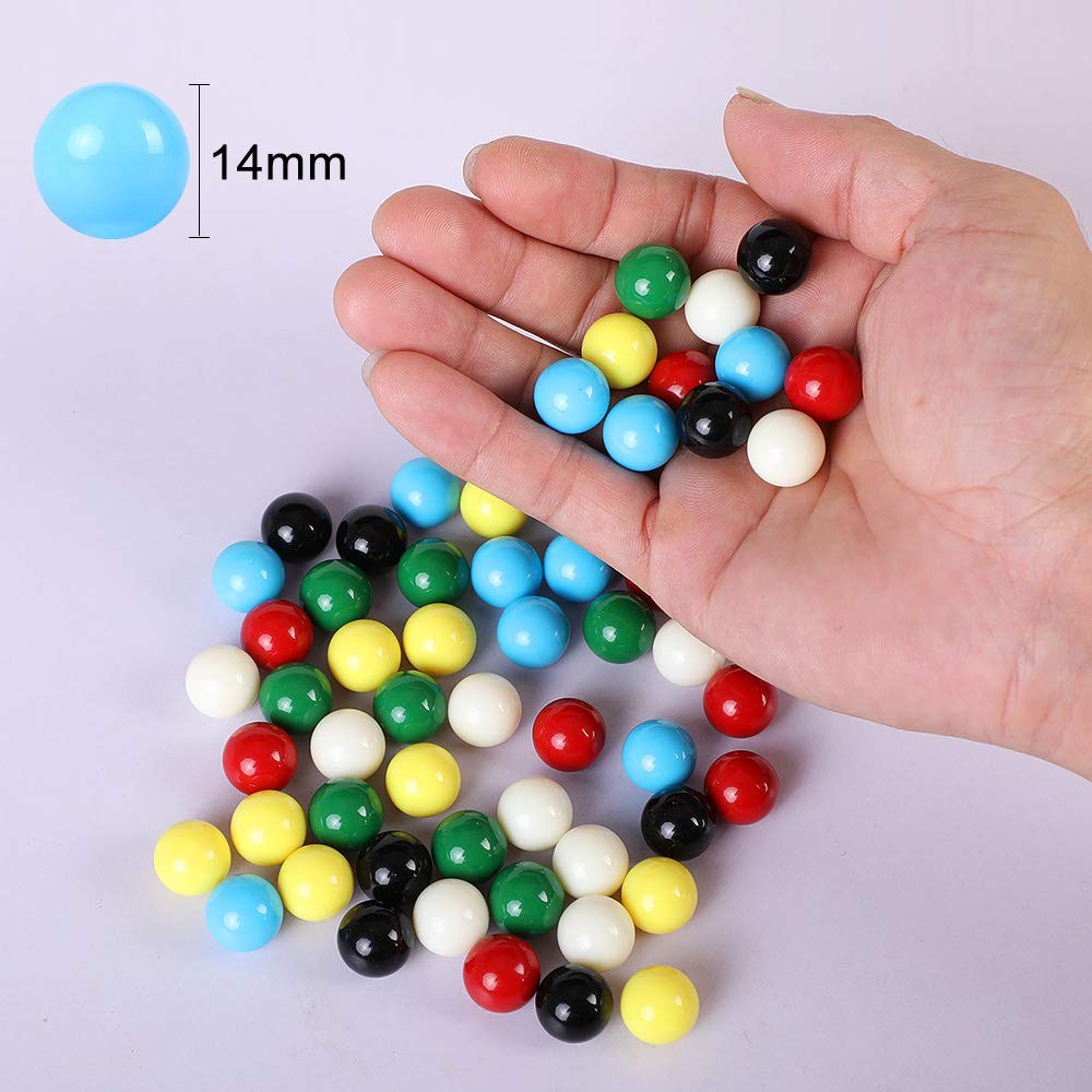Game Marbles 60pcs Acrylic 9/16inch Replacement Balls Chinese Checkers Aggravati