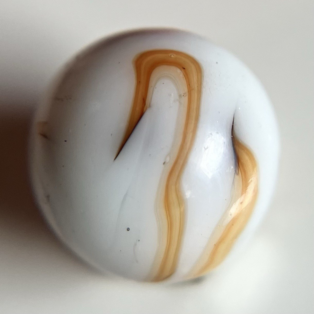 🧡 Vintage Marbles – HTF West Virginia Swirl Marble Ravenswood Alley Heaton