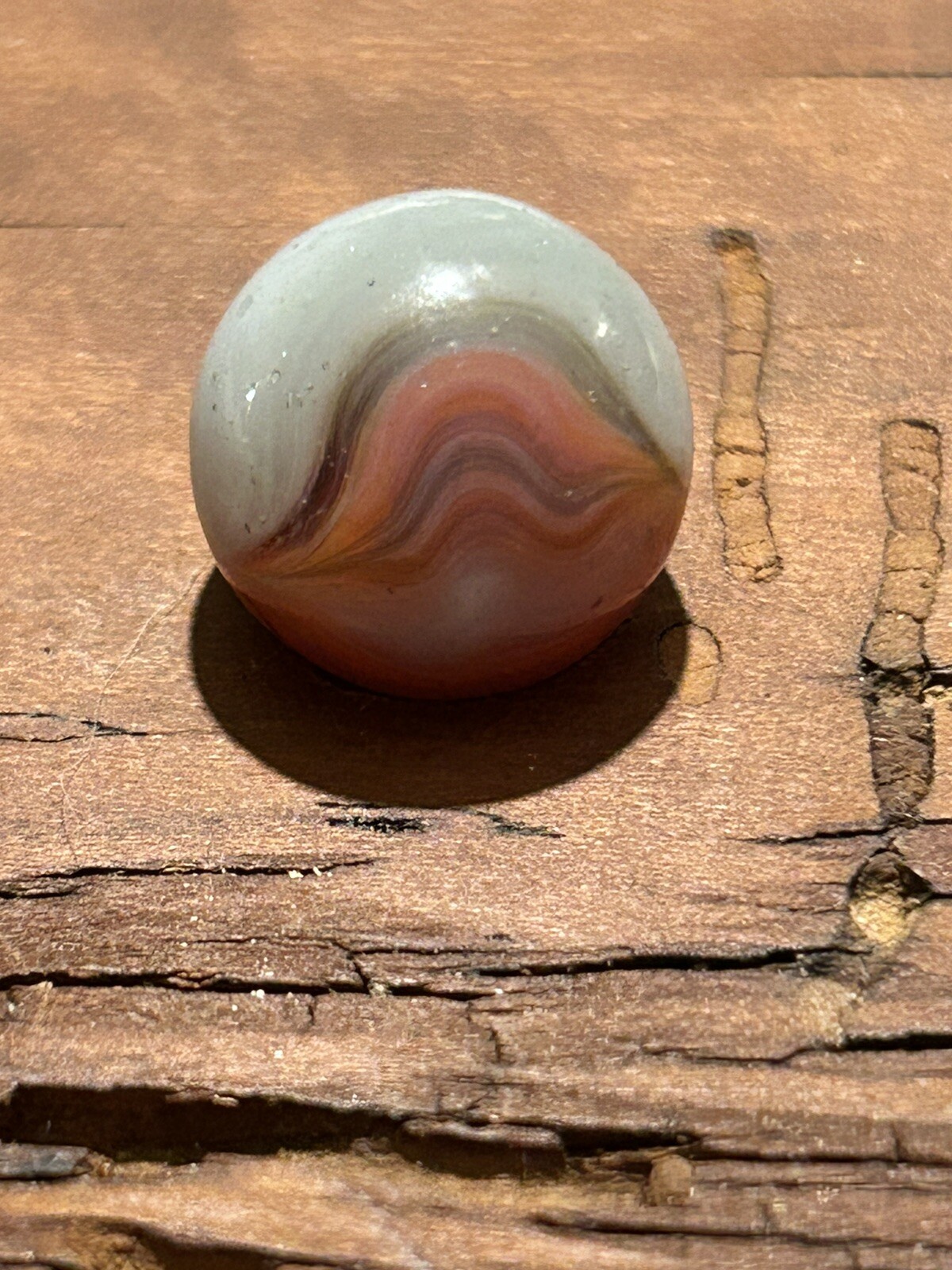 Colorful Vitro Agate Phantom Conqueror “V”Patch Conqueror Marble 0.60”
