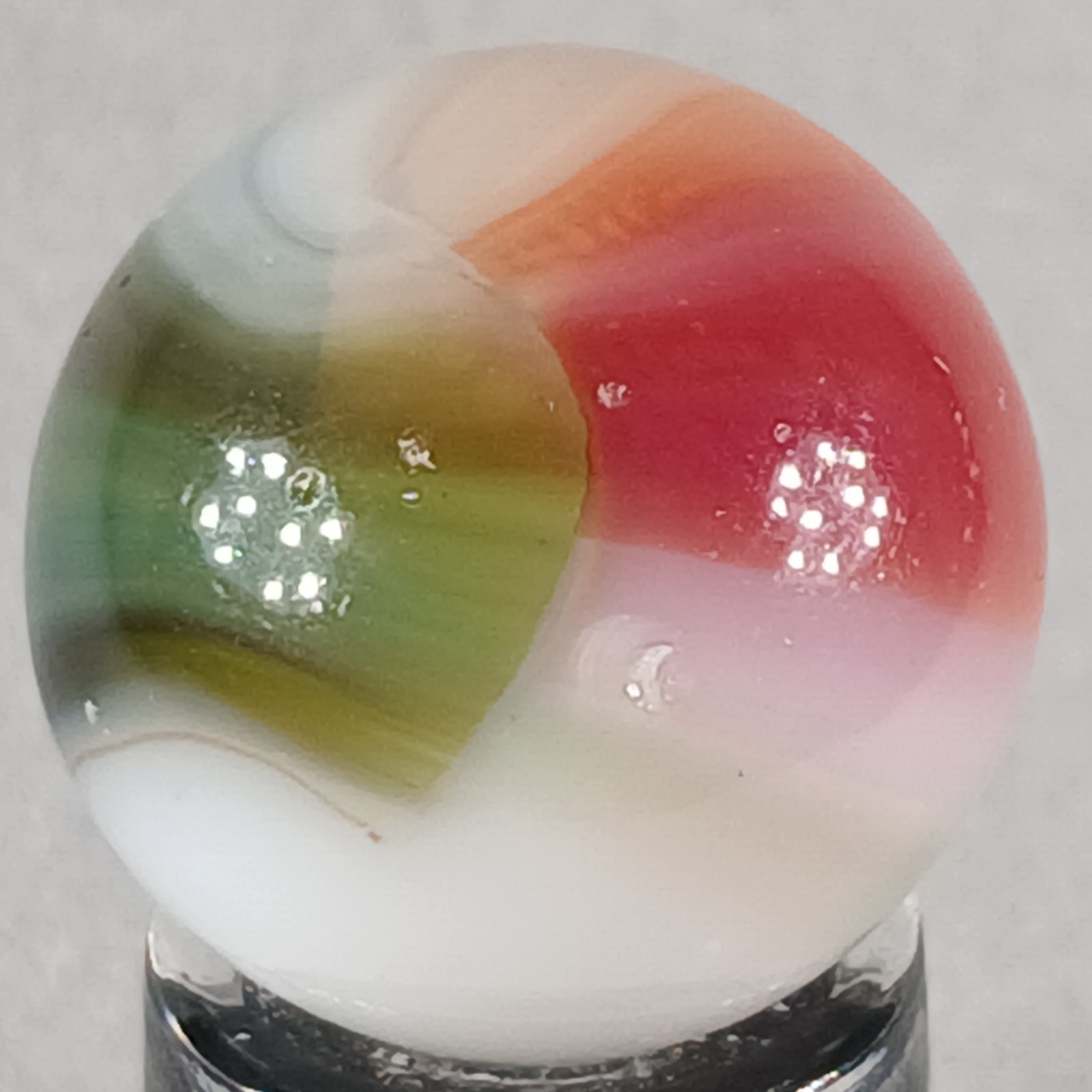 Vintage Vitro Tri-Lite Marble .61 Inches Near-Mint Condition Combined Shipping