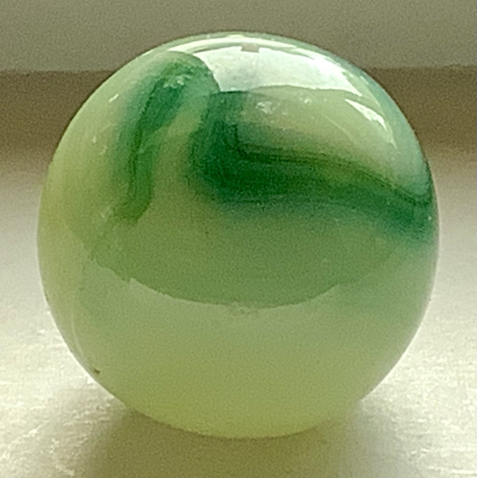 UV Active Ravenswood? Swirl Marble 5/8” Green On Yellowish White