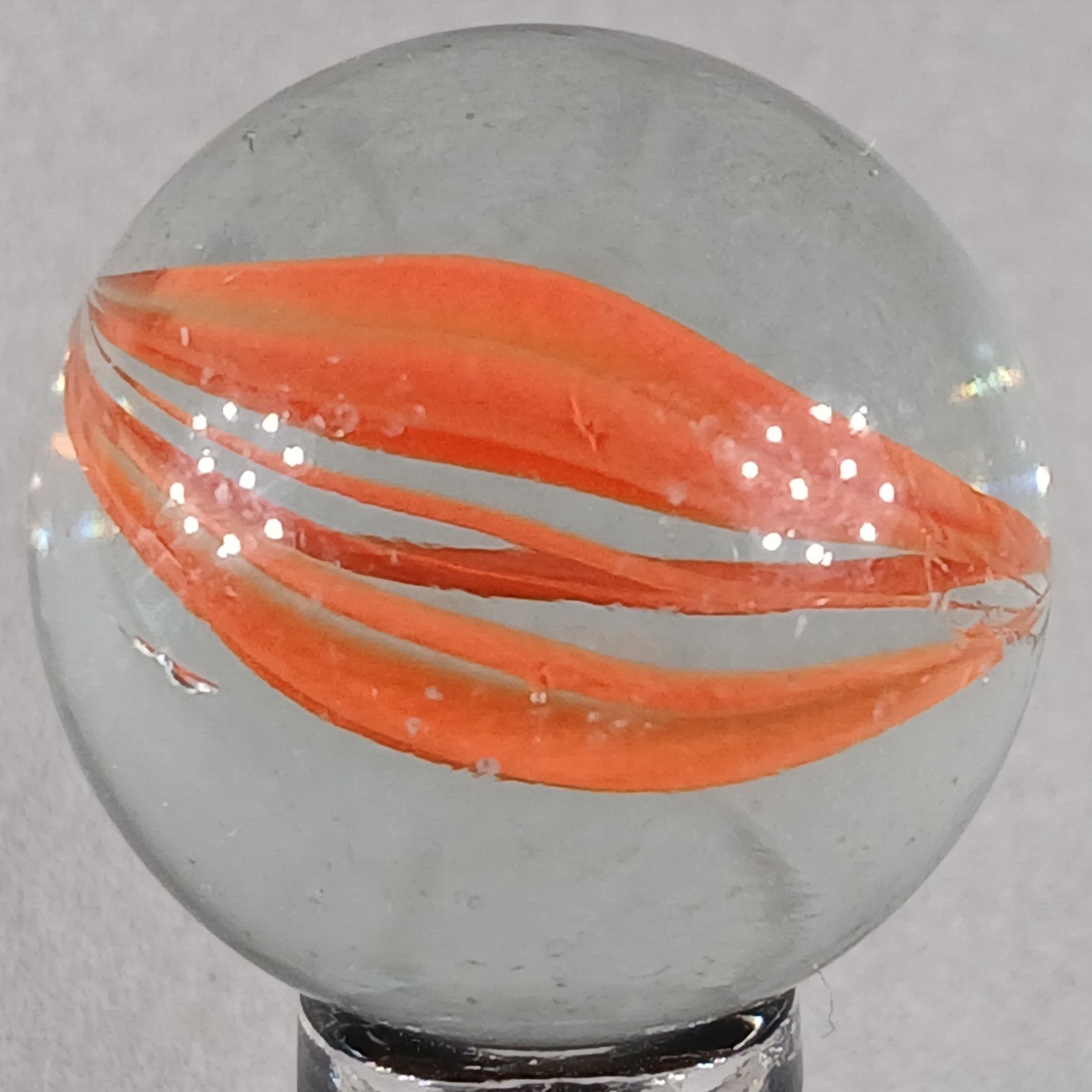 Large Vintage Imported Cat’s Eye Marble .99 Inches Near-Mint Condition