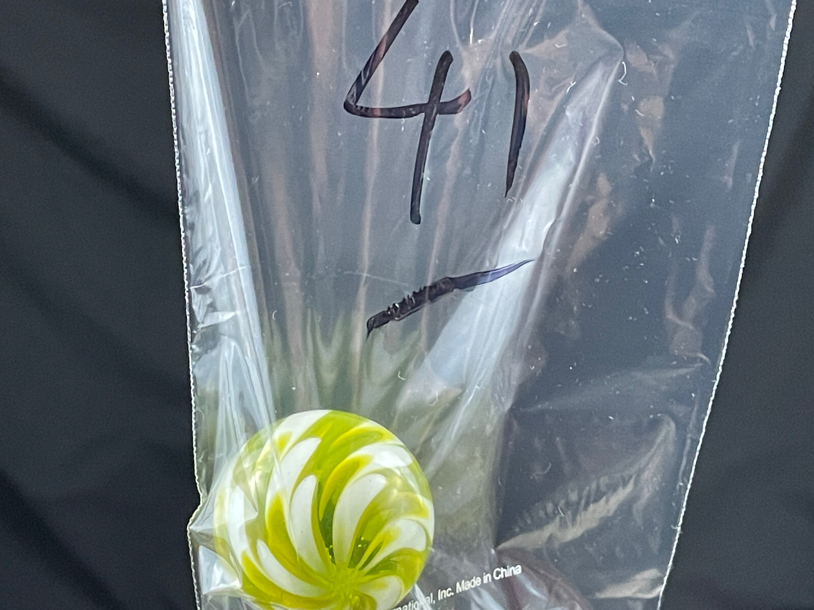 Rick Davis Glass Art Marble 1.46″ Signed #41