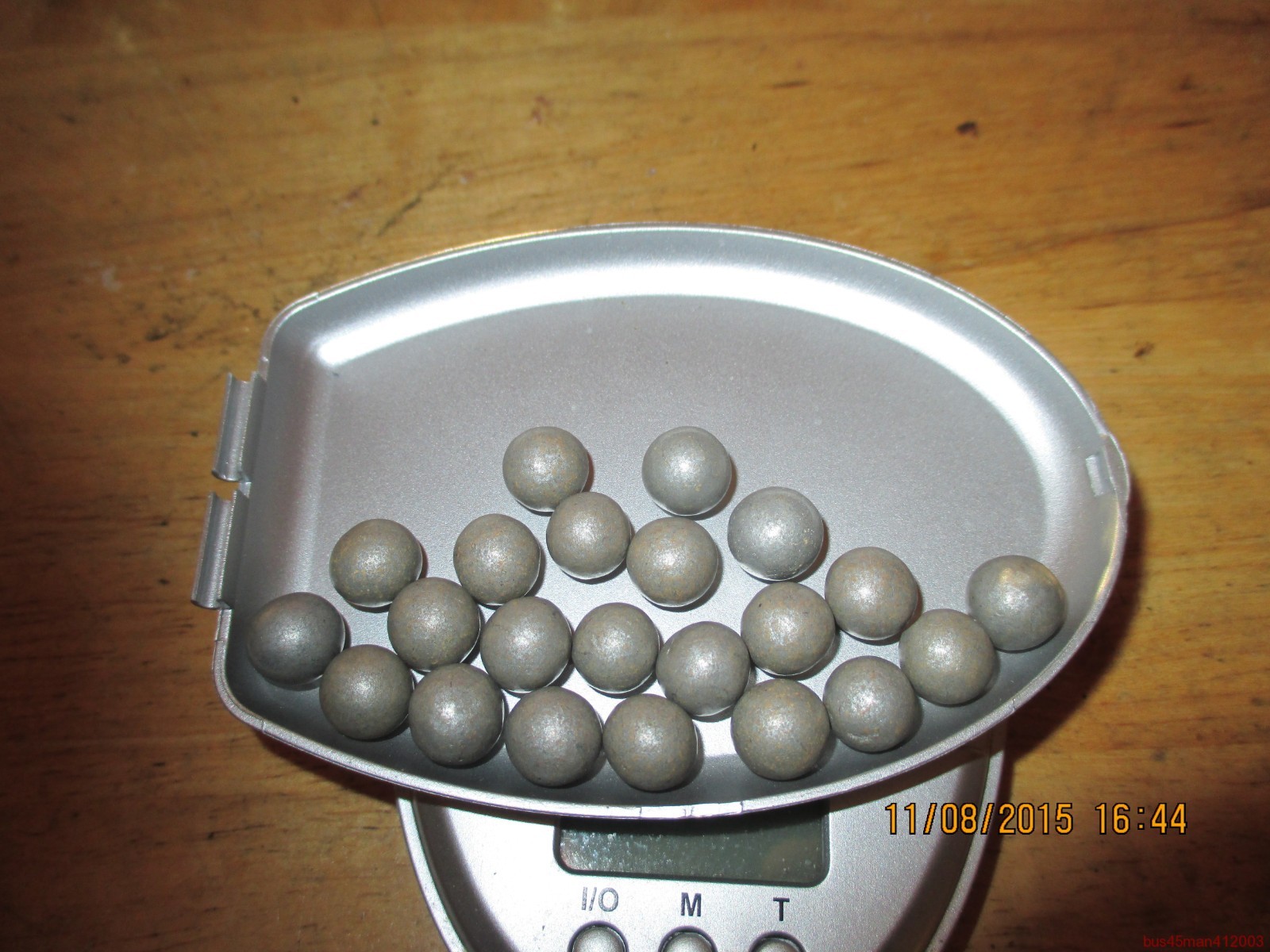 Marbles Tube of 22 Pee Wee Silver Dyed Clay Marbles #38 .334″ = 8.49mm