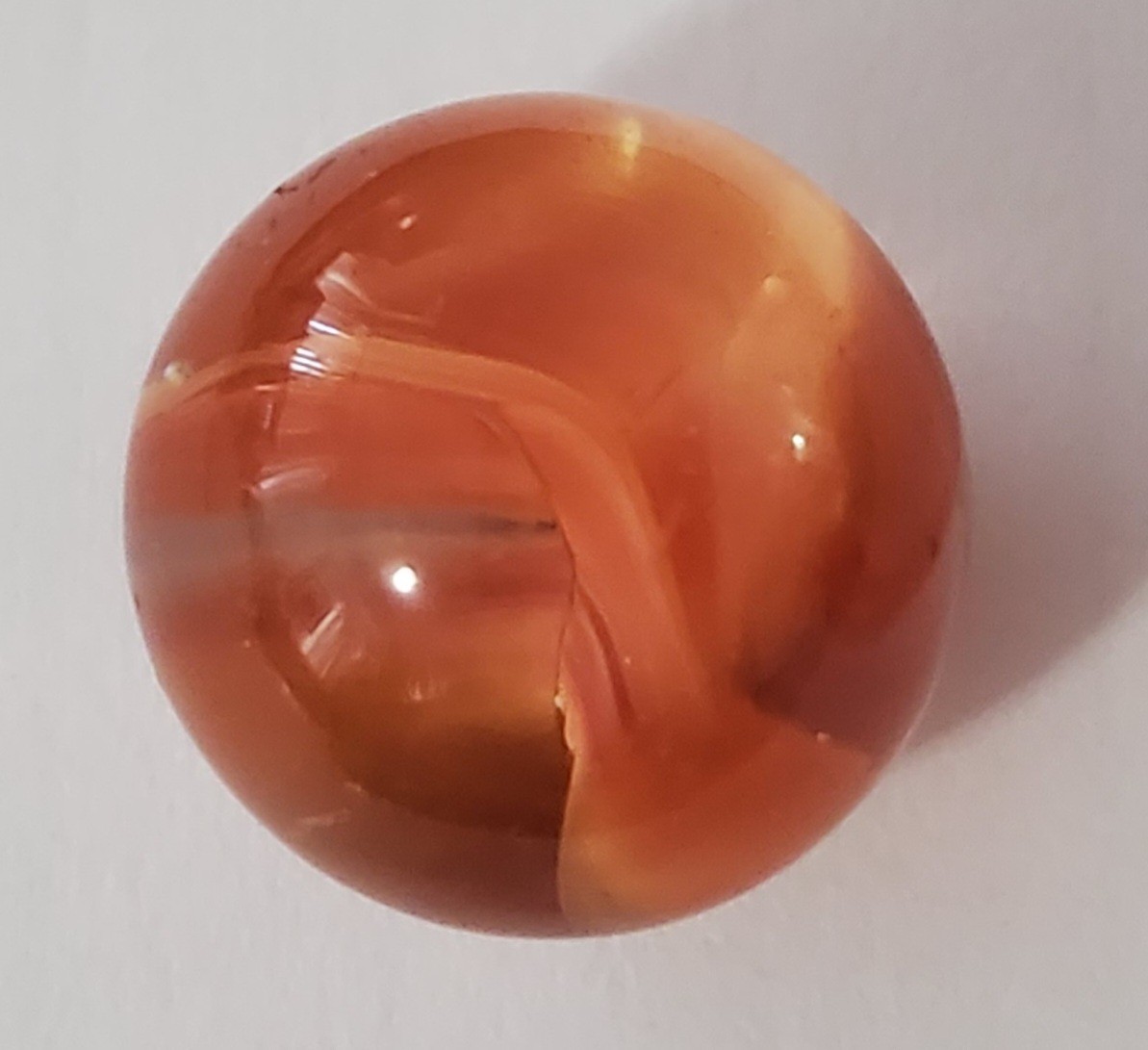 Vintage Hand-Blown Glass Swirl Marble GORGEOUS