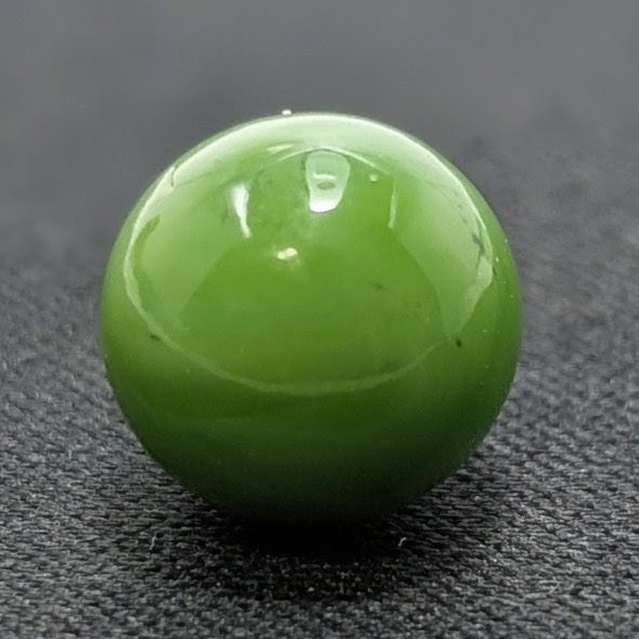Christensen “CAC Transitional Jadite” Opaque Marble Wet Mint .48″ Peewee, 🟢