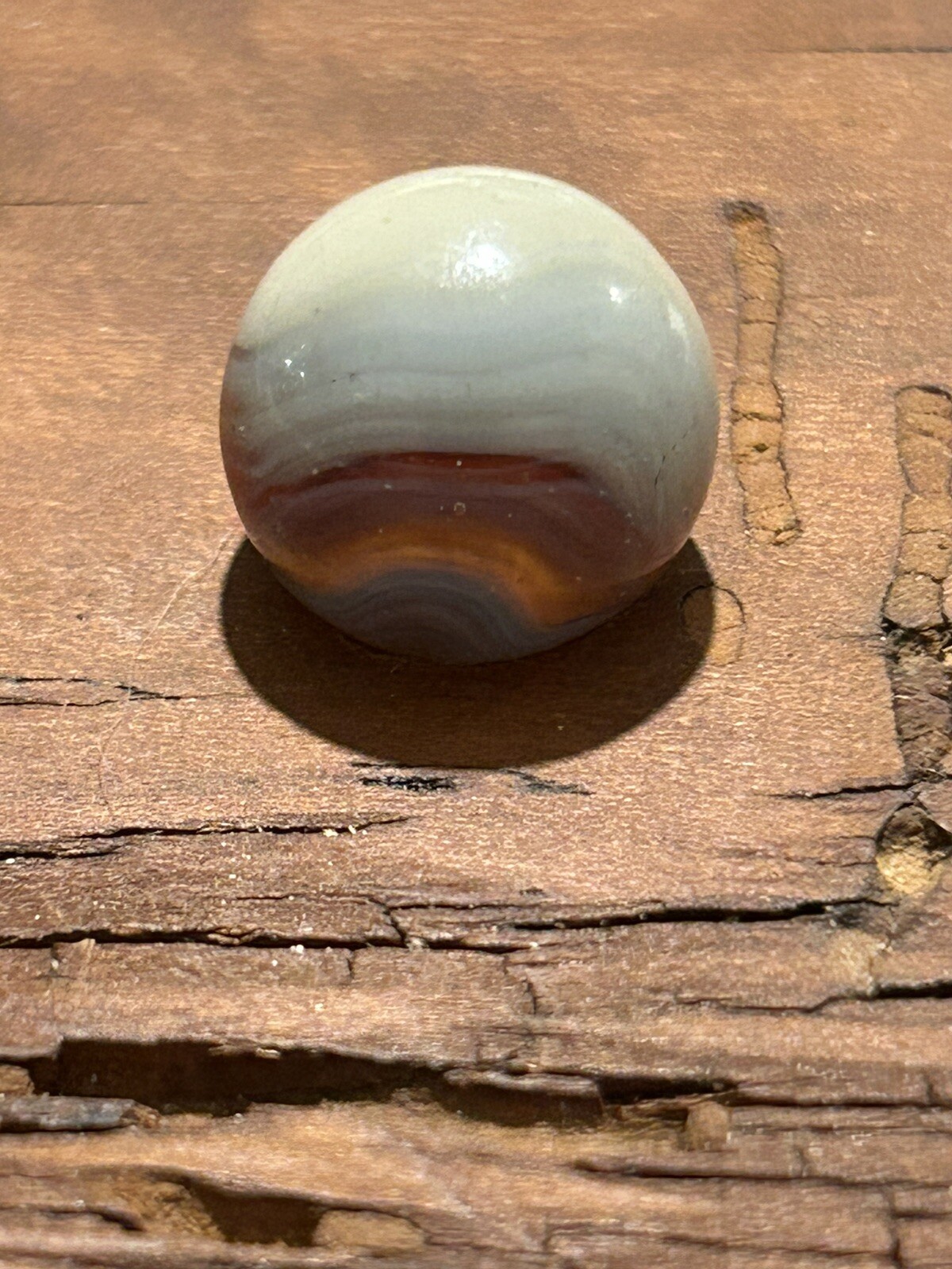Colorful Vitro Agate Phantom Conqueror “V”Patch Conqueror Marble 0.60”