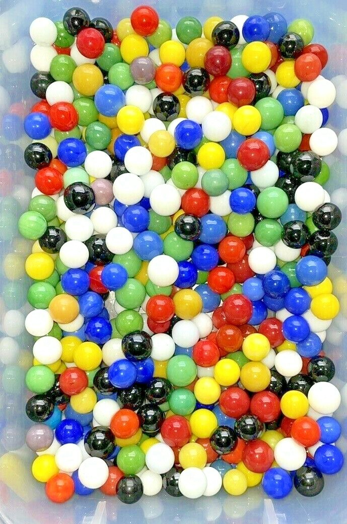 Opaque Replacement Marbles 450+ Chinese Checker Aggravation Wahoo Game 12-16mm
