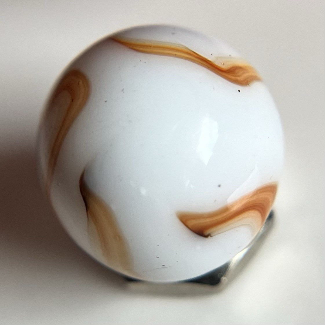 🧡 Vintage Marbles – HTF West Virginia Swirl Marble Ravenswood Alley Heaton