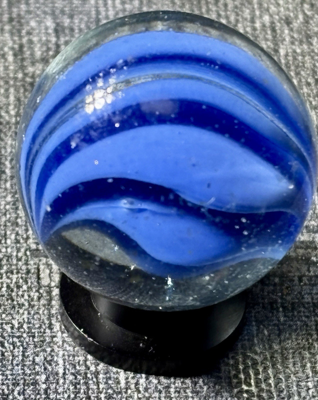 VTG Vitro Six Finger Caged Cats Eye Shooter Marble .94” Some Play Wear See Pics