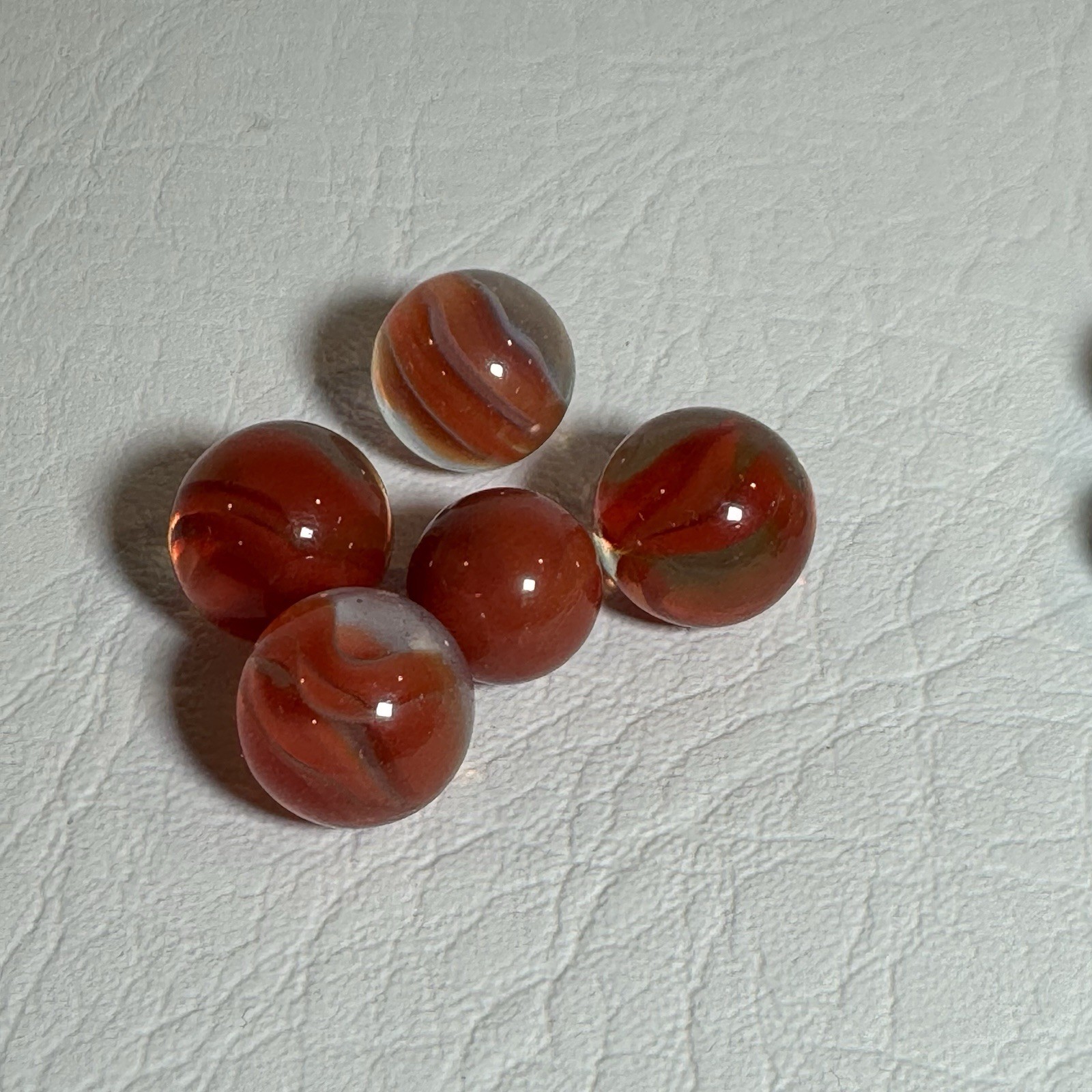 Old Marbles Lot (37) Blue Green Red Yellow White Multi Color/swirl Nice