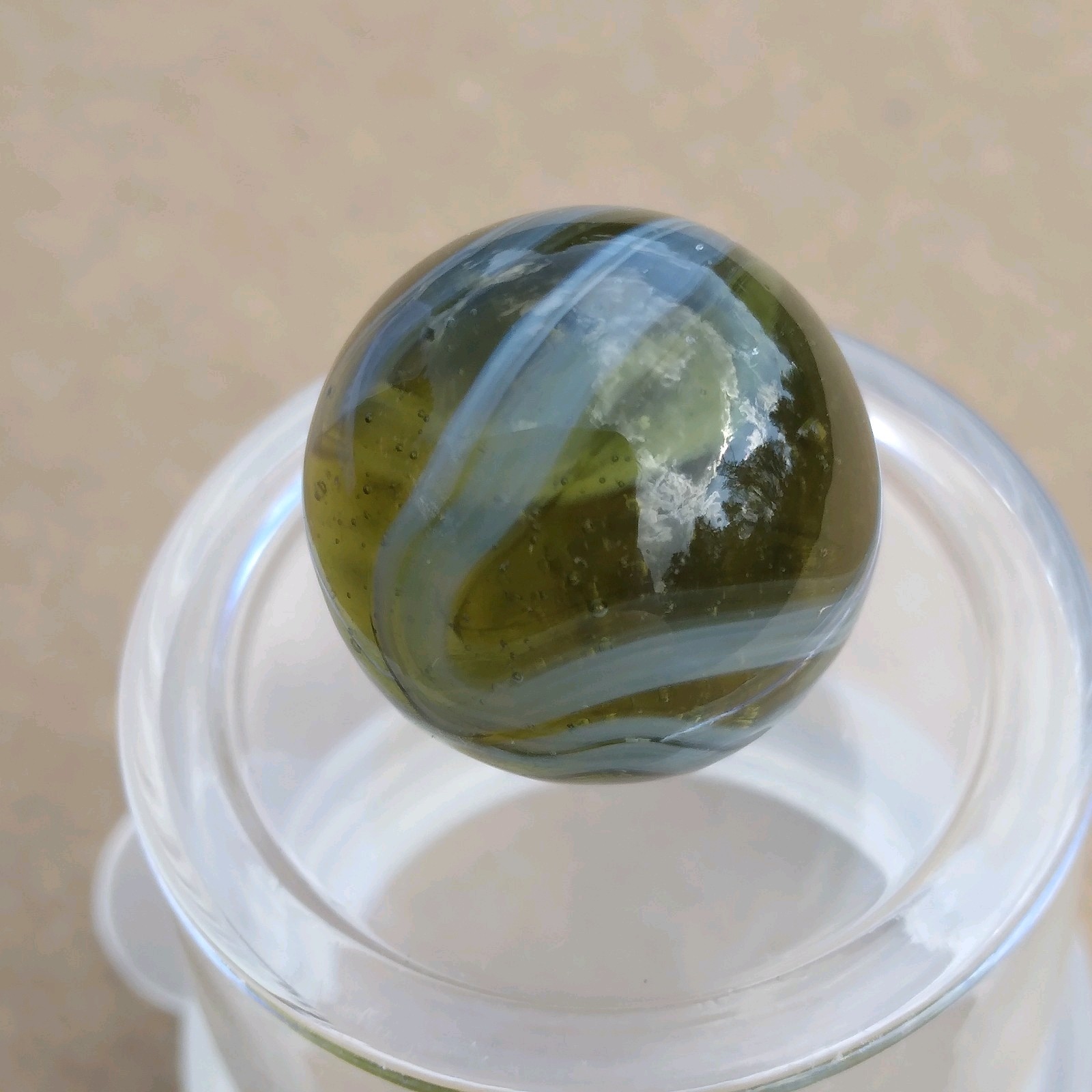 Premium Lot-5 Vintage Marbles- Vitro Marble King Heaton Alley Ravenswood- c11