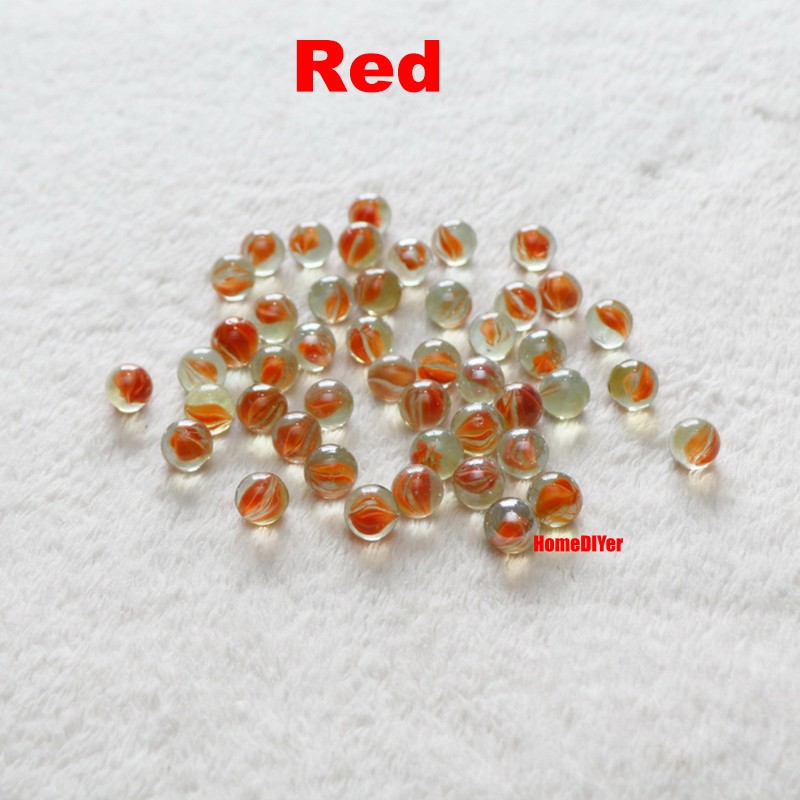 11mm Coloured Glass Marbles Traditional Assorted Vintage Classic Kids Toys Games