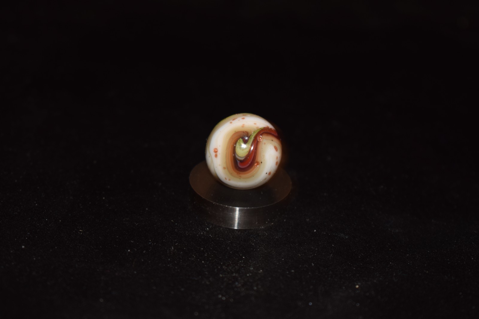 🦃➖⏩JABO 🍁INDIAN SUMMER PIXIE Infused Copper Flakes Marble Size .750=3/4 MINT