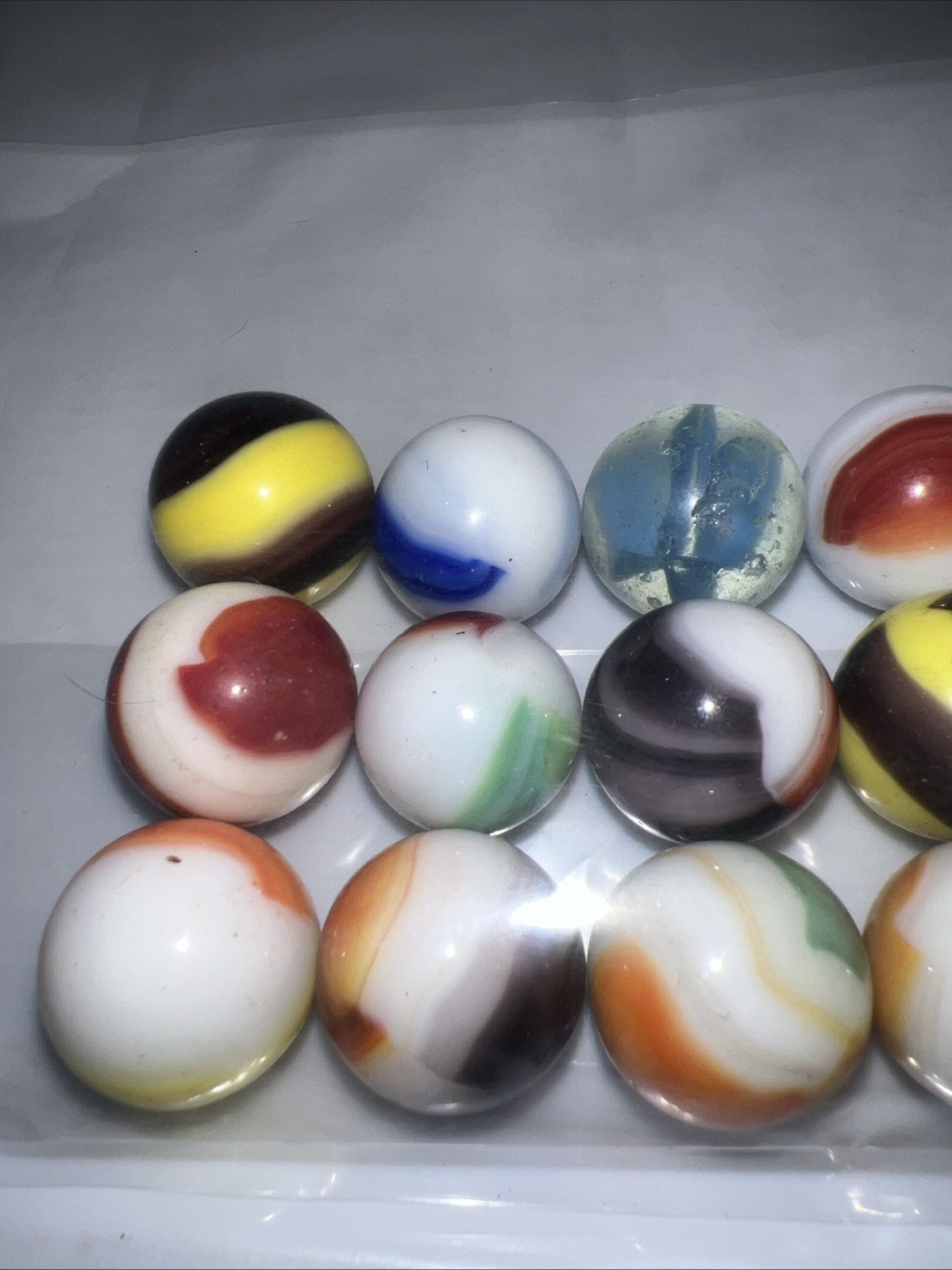 15 Super Nice Old Vintage Marbles, 13.5mm (+r-) M/ NM