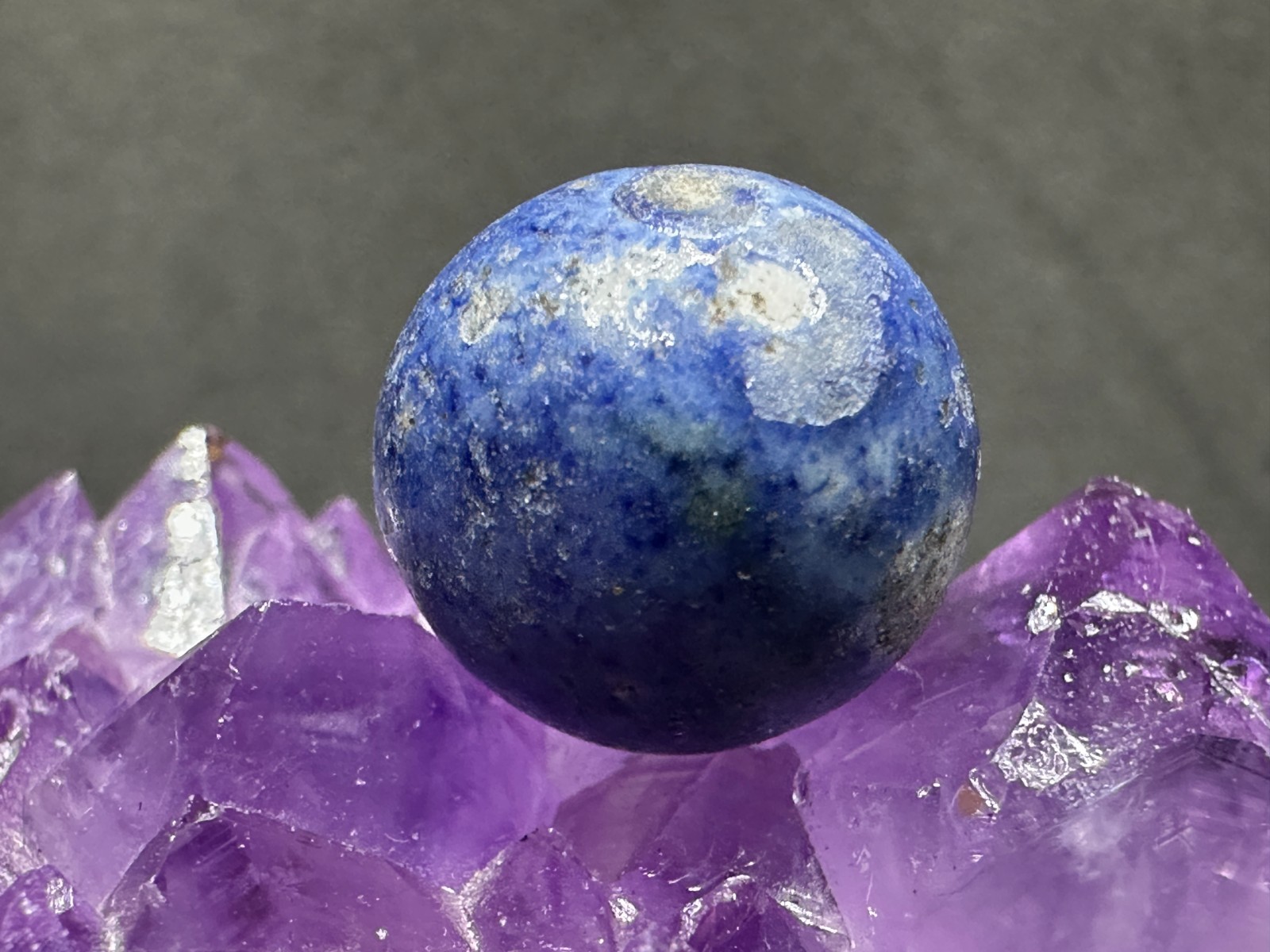 Classic Antique Vintage Handmade Clay Bennington Marble – Blue – .65″ Very Good!