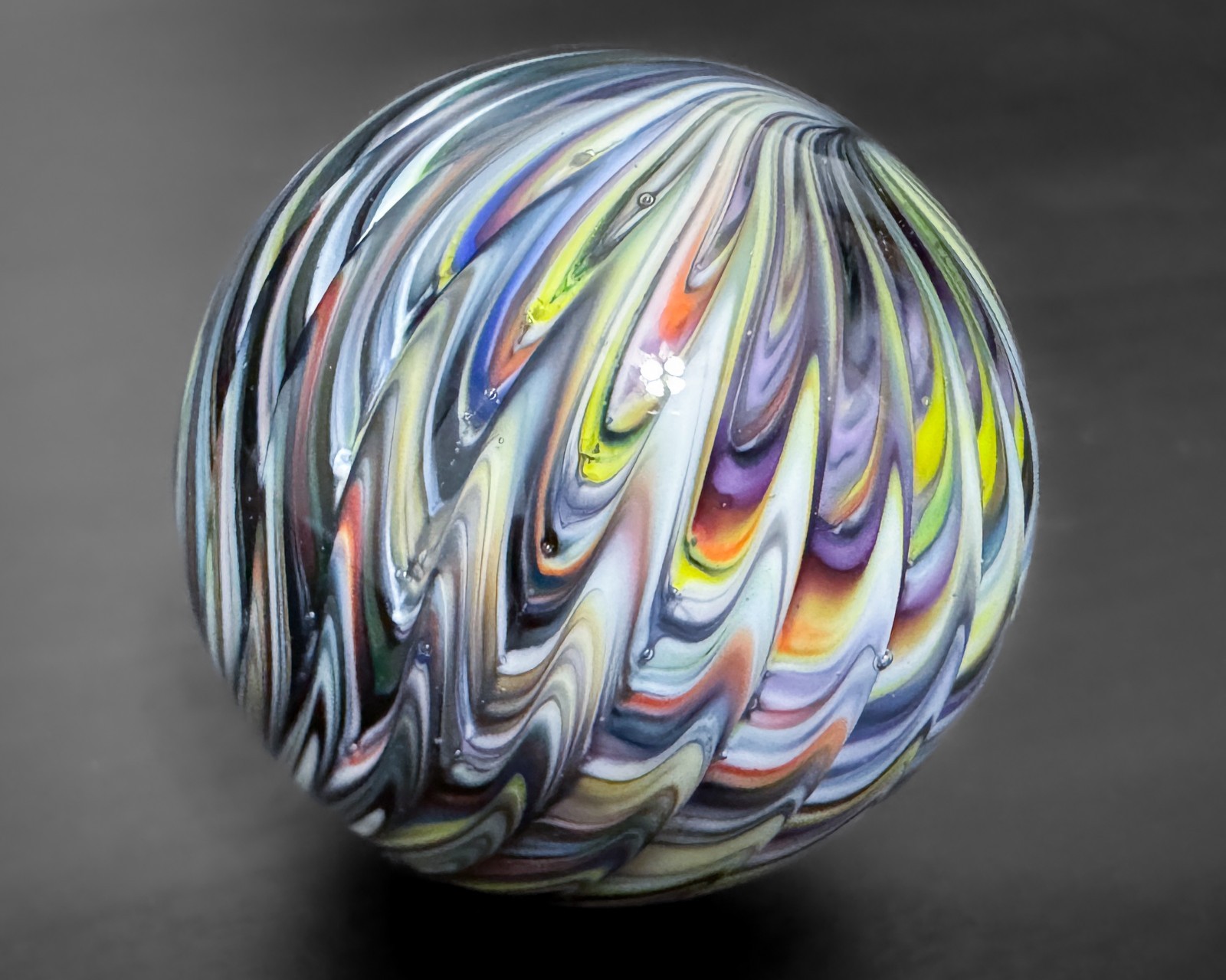 Steve Davis 1.5″ 03 Handmade Contemporary Handblown Art Glass Marble