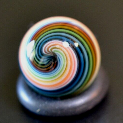 BRYAN TRILLAS GLASS MARBLE/.560″-NIGHT/DAY RAINBOW-2 SETS PF RAINBOWS/WORLDWIDE